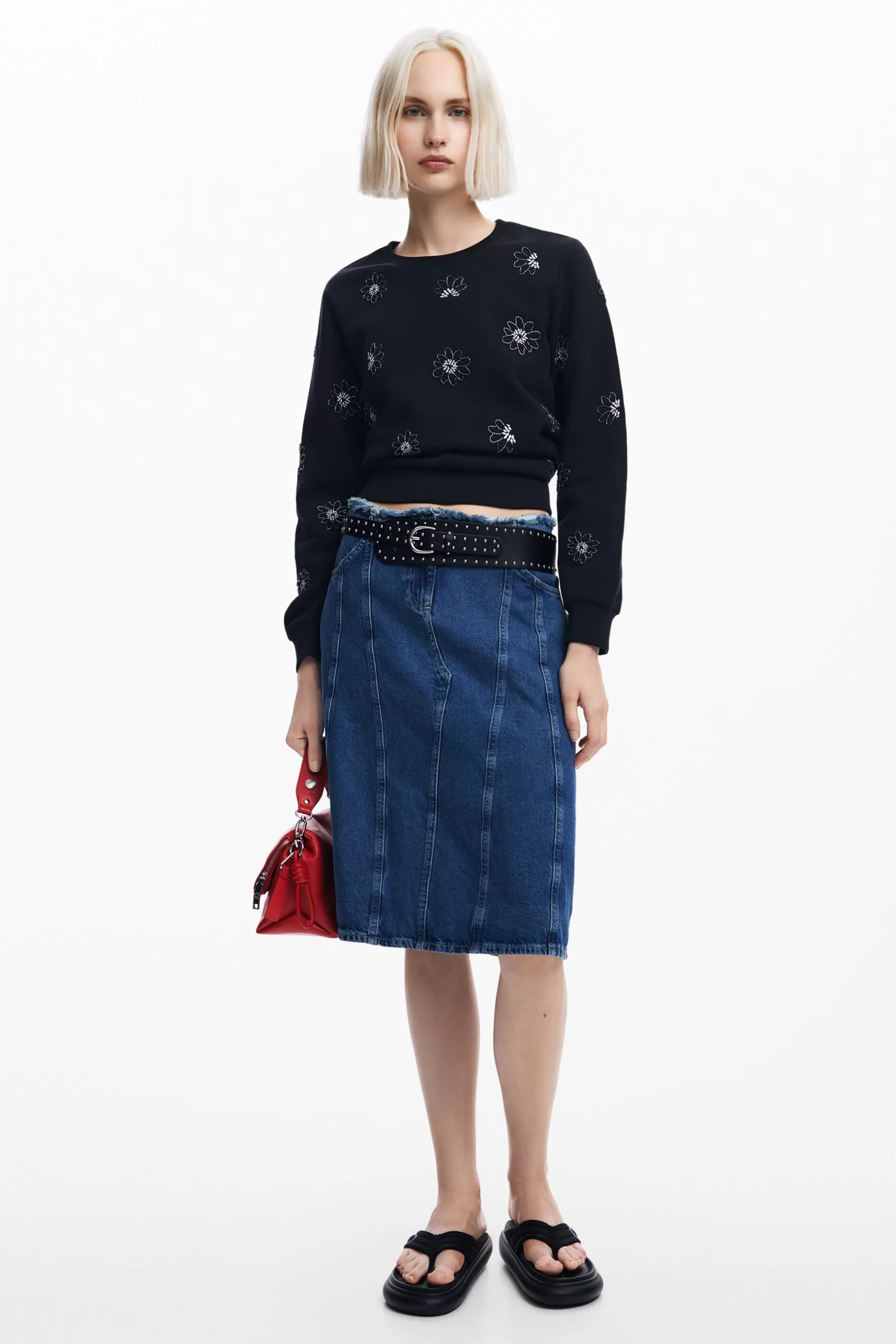 Desigual Sudadera flores joya*Mujer Sudaderas | Jerséis