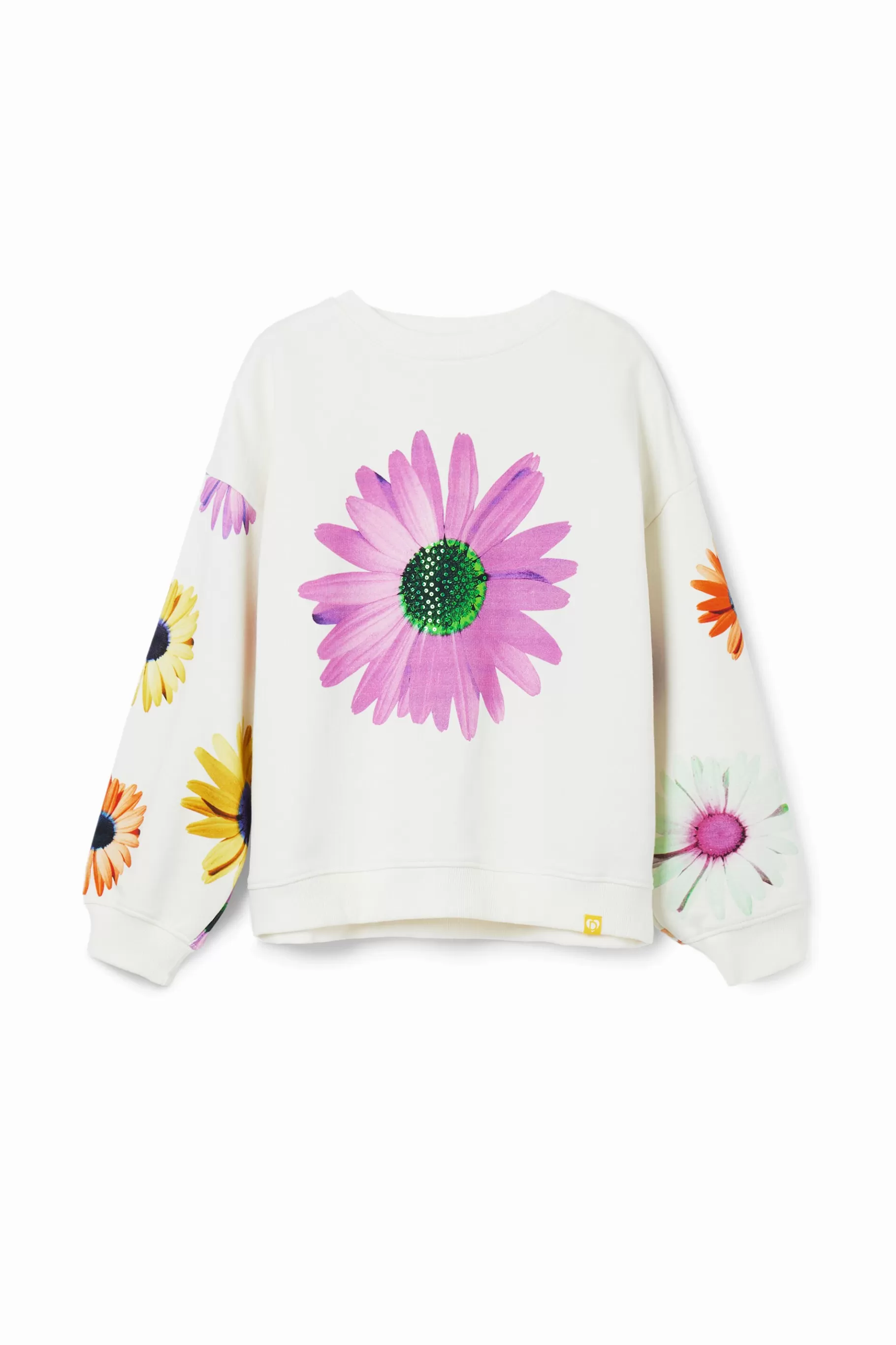 Desigual Sudadera oversize margaritas* Jerséis Y Sudaderas