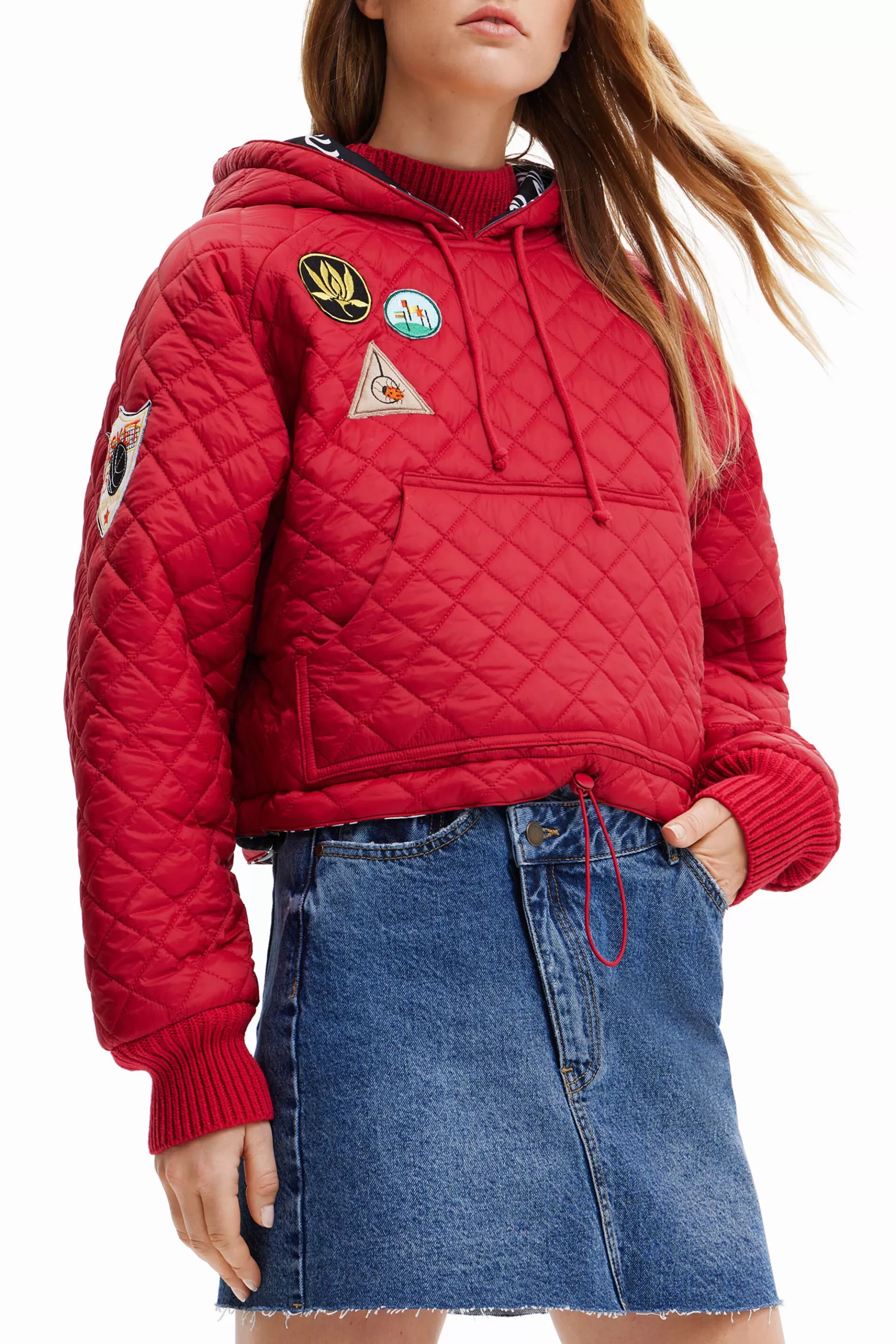 Desigual Sudadera padded con parches*Mujer Jerséis