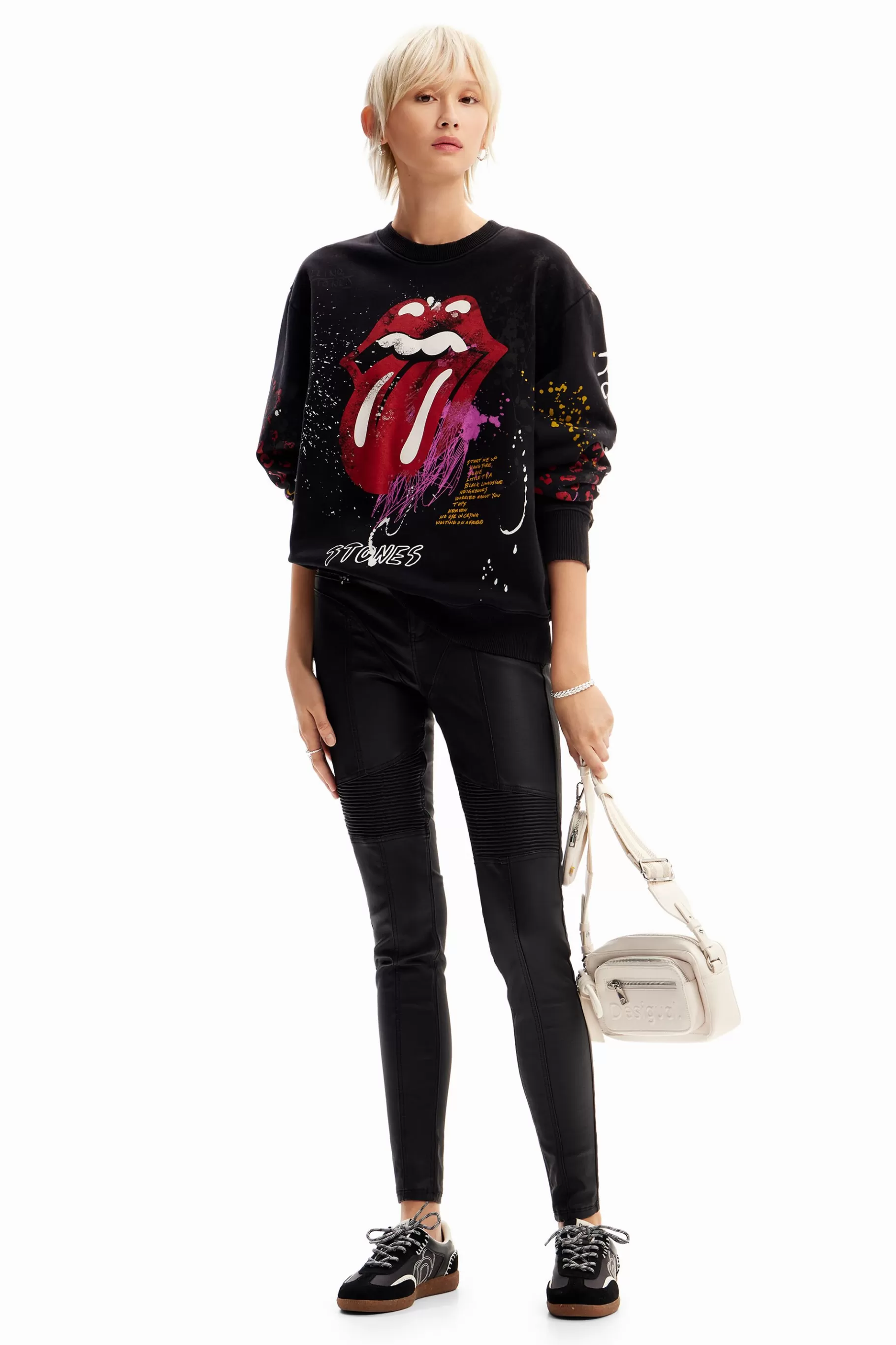 Desigual Sudadera splatter The Rolling Stones*Mujer Sudaderas | Jerséis