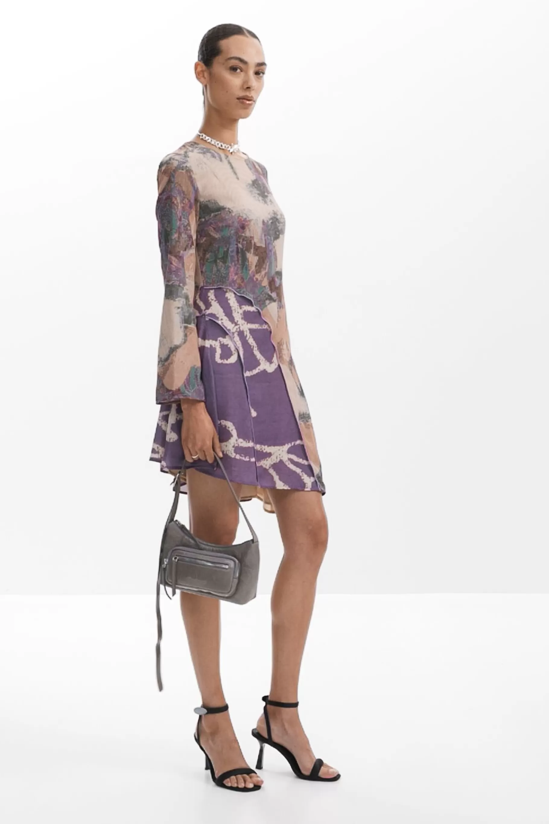 Desigual Vestido asimétrico estampada*Mujer Vestidos Y Monos