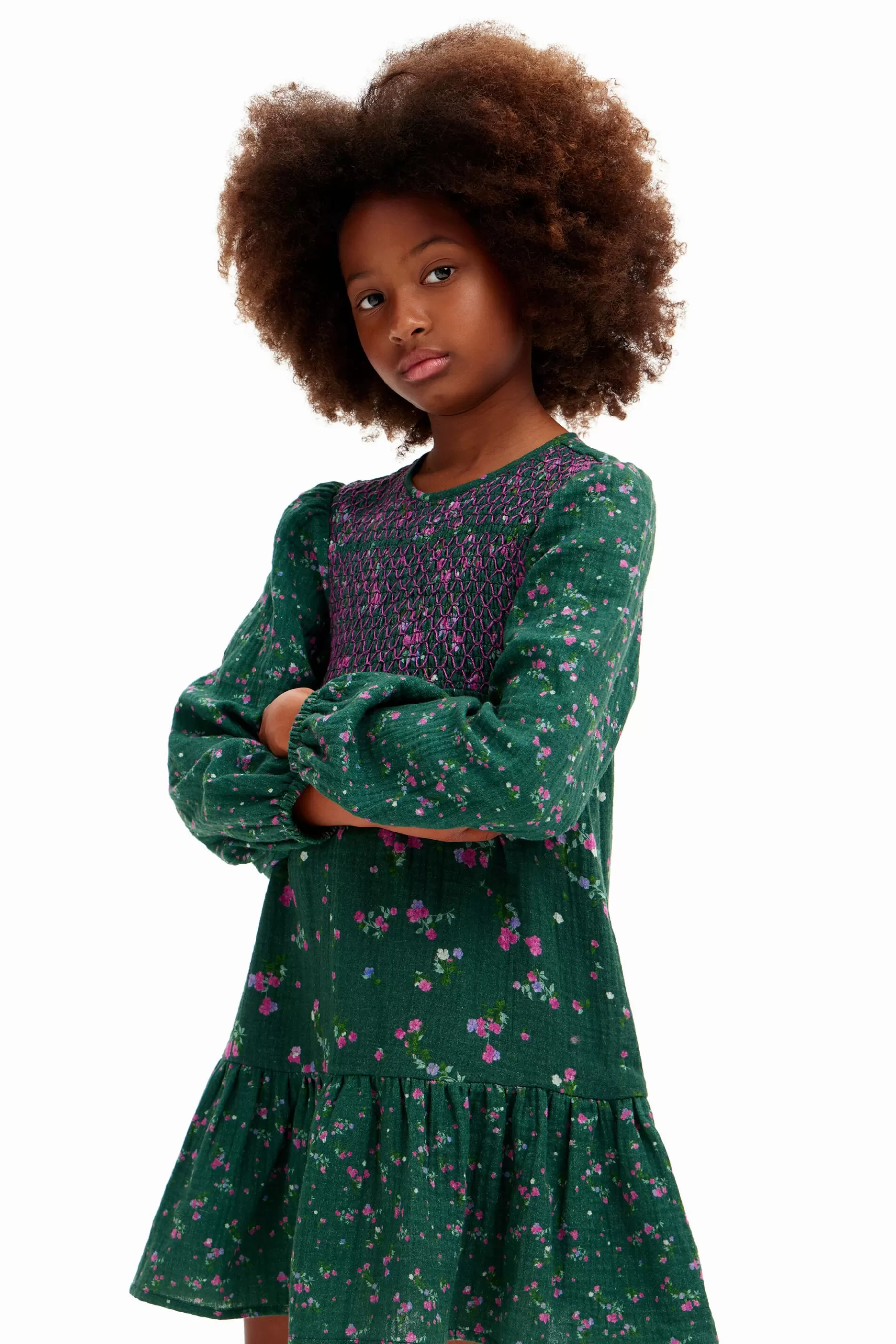 Desigual Vestido camisero flores* Vestidos