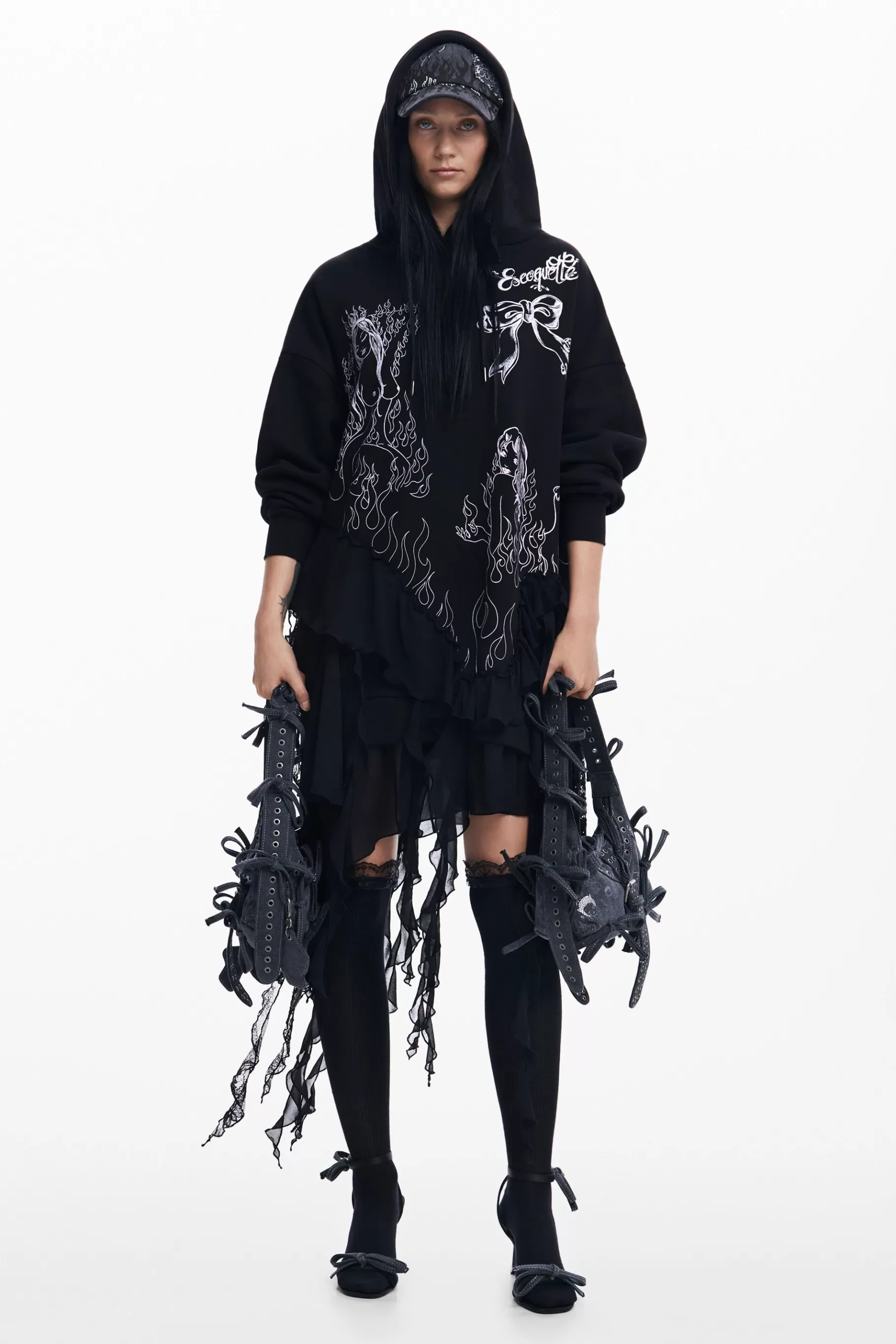 Desigual Vestido capucha María Escoté*Mujer Vestidos Y Monos