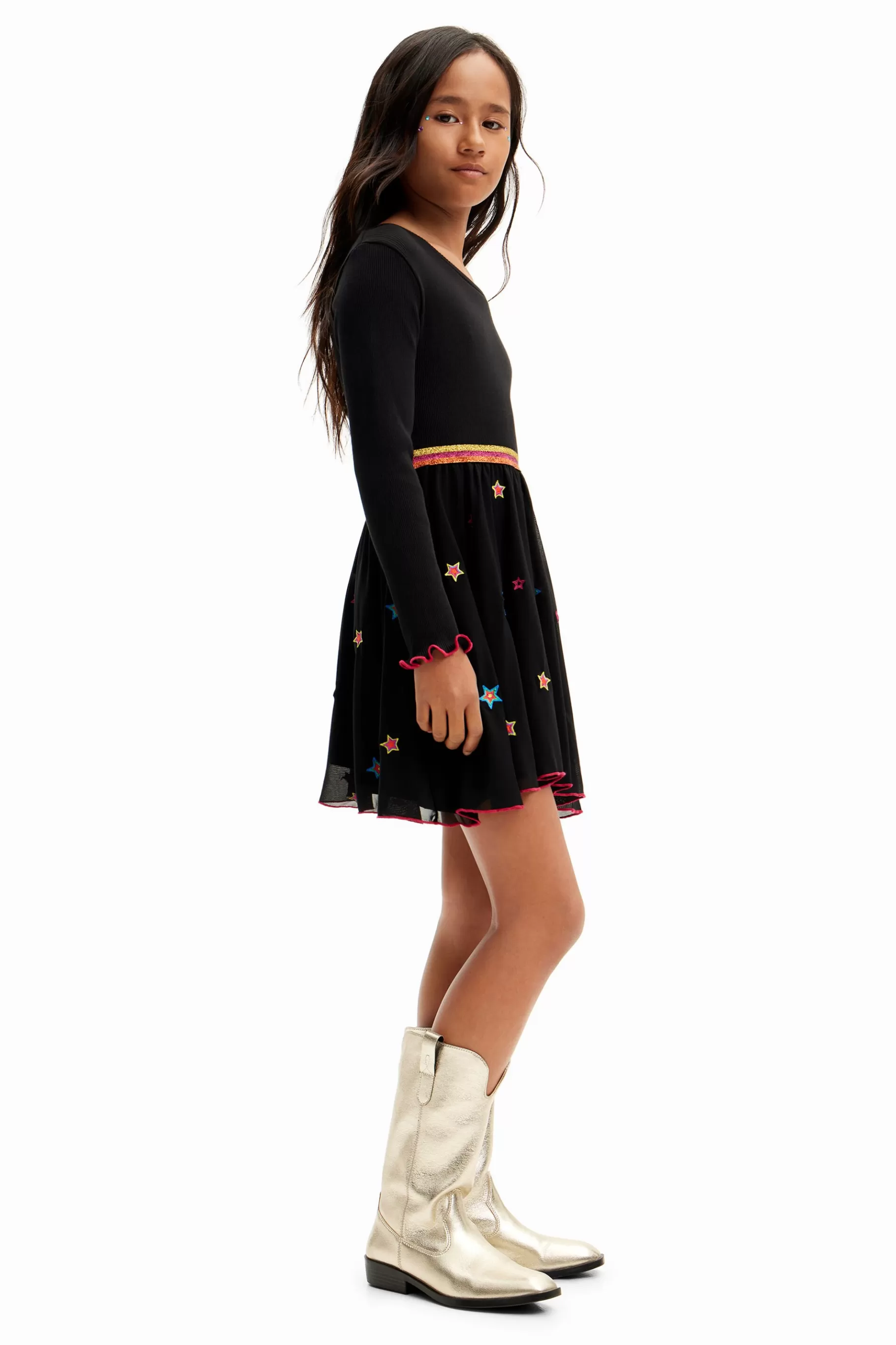 Desigual Vestido combinado estrellas* Vestidos