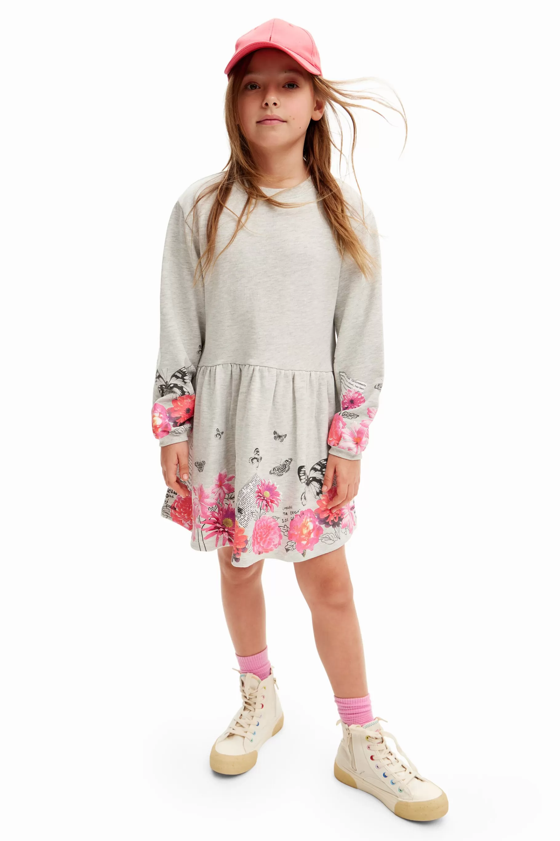 Desigual Vestido con mariposas y flores* Vestidos