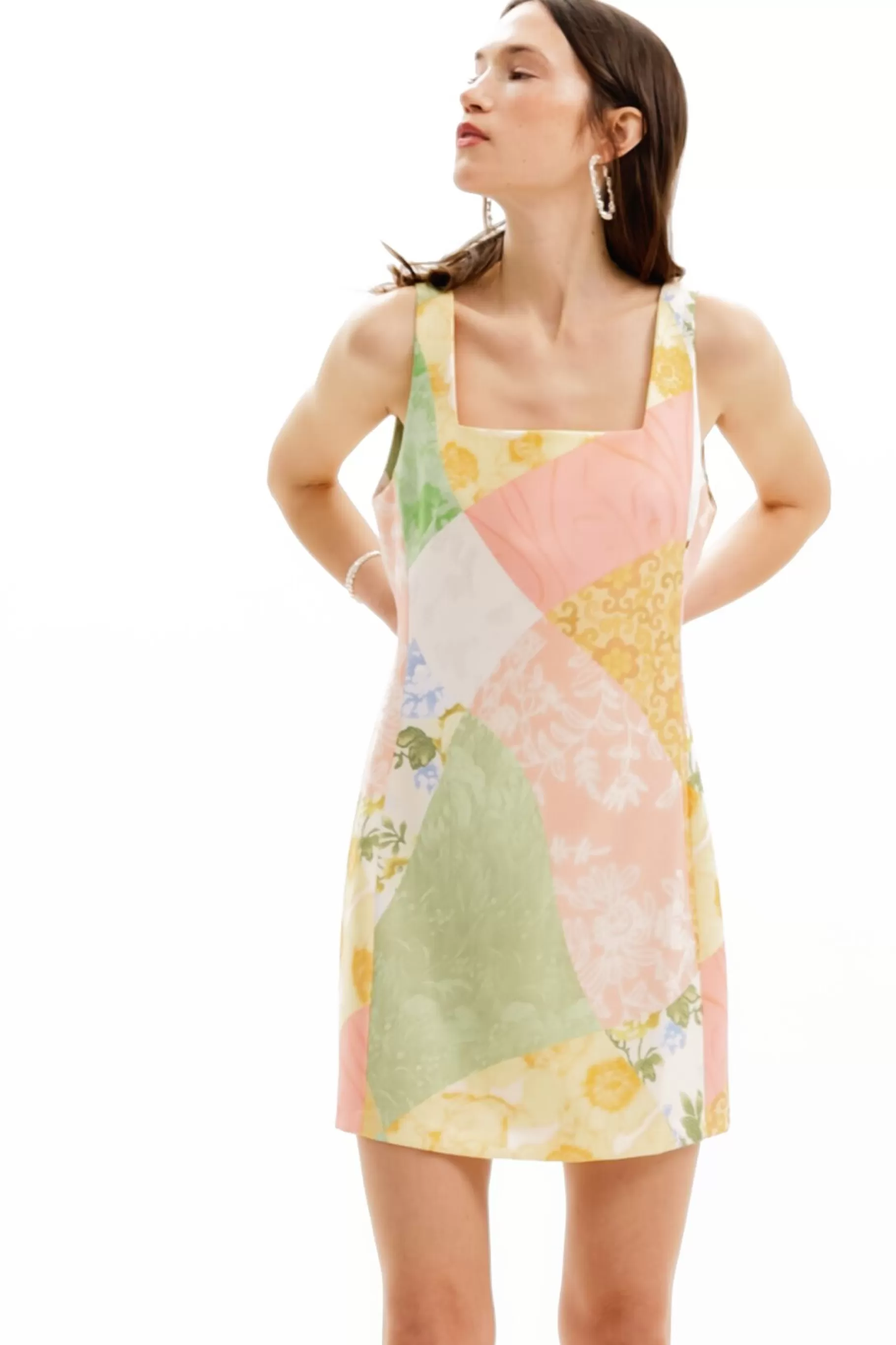 Desigual Vestido corto flores*Mujer Vestidos Y Monos