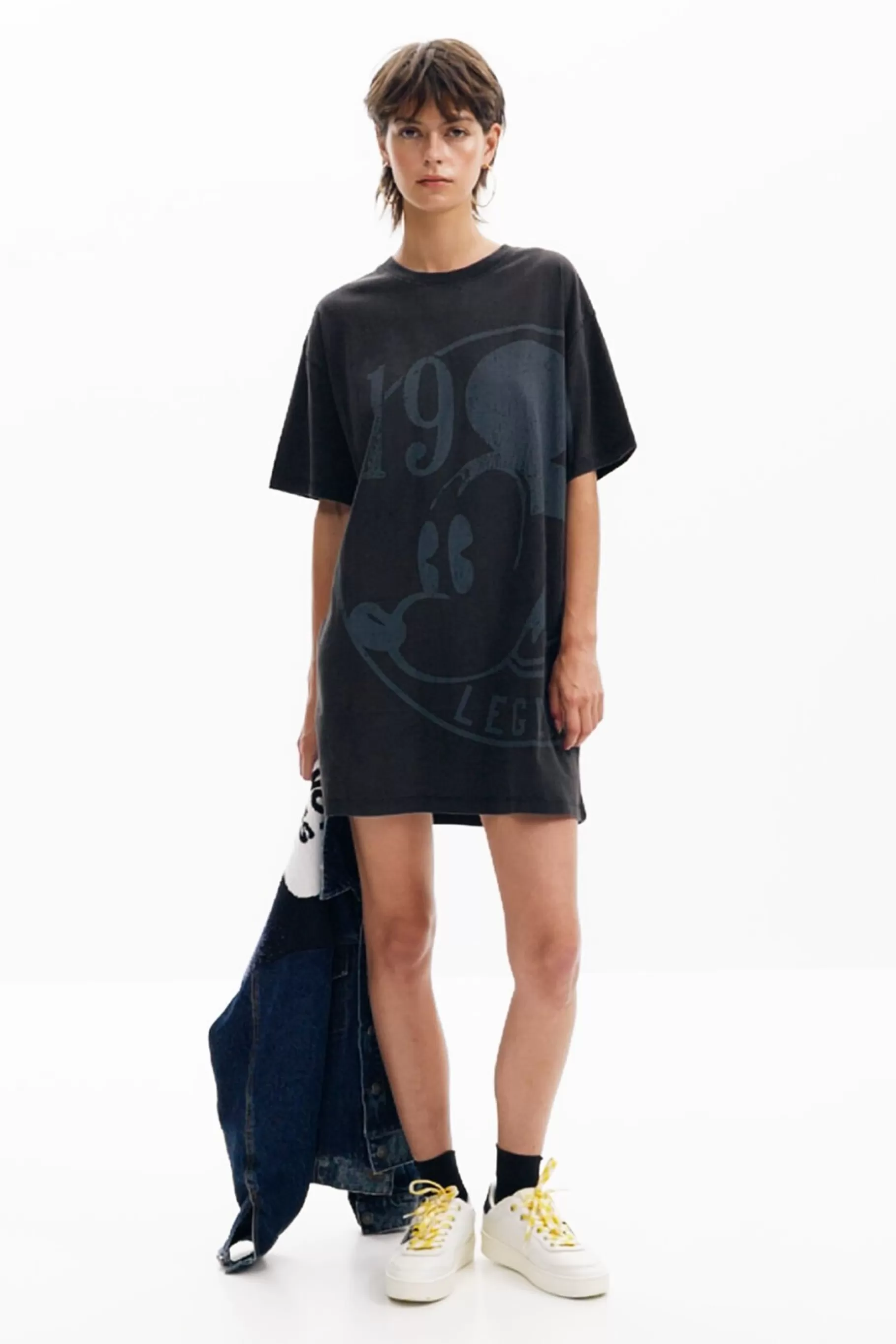Desigual Vestido corto manga corta Mickey*Mujer Vestidos Y Monos