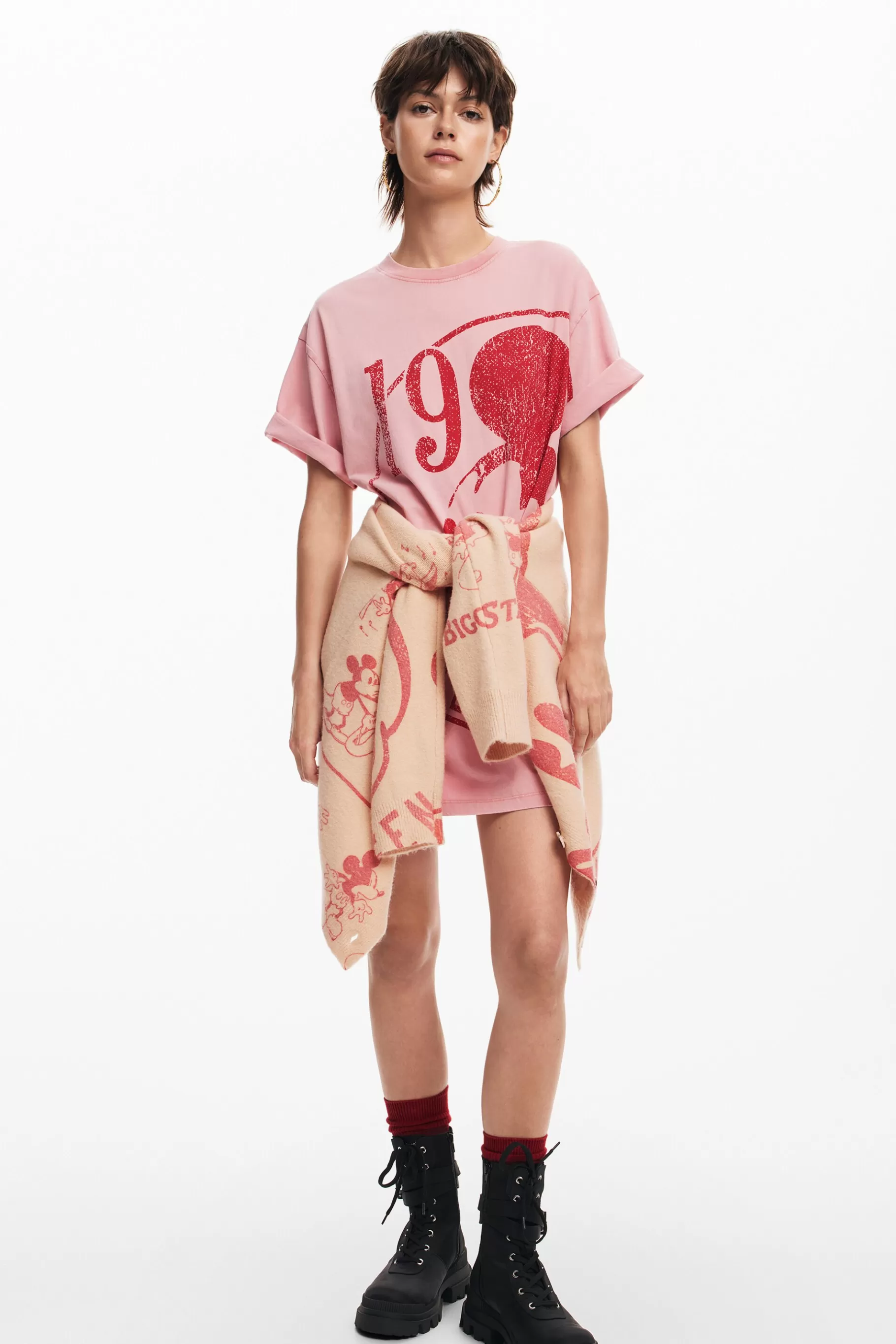 Desigual Vestido corto Mickey Mouse*Mujer Vestidos Y Monos