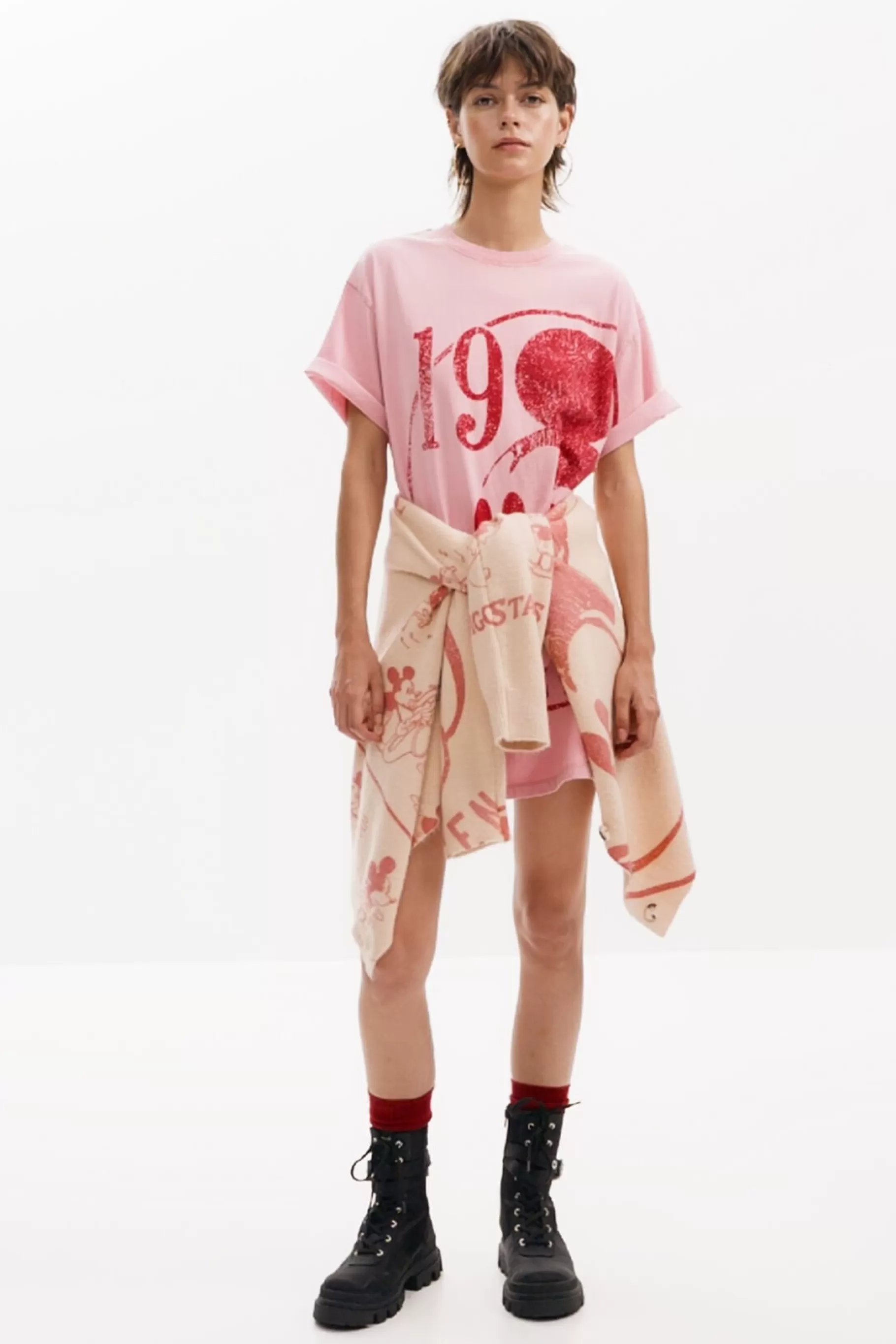 Desigual Vestido corto Mickey Mouse*Mujer Vestidos Y Monos
