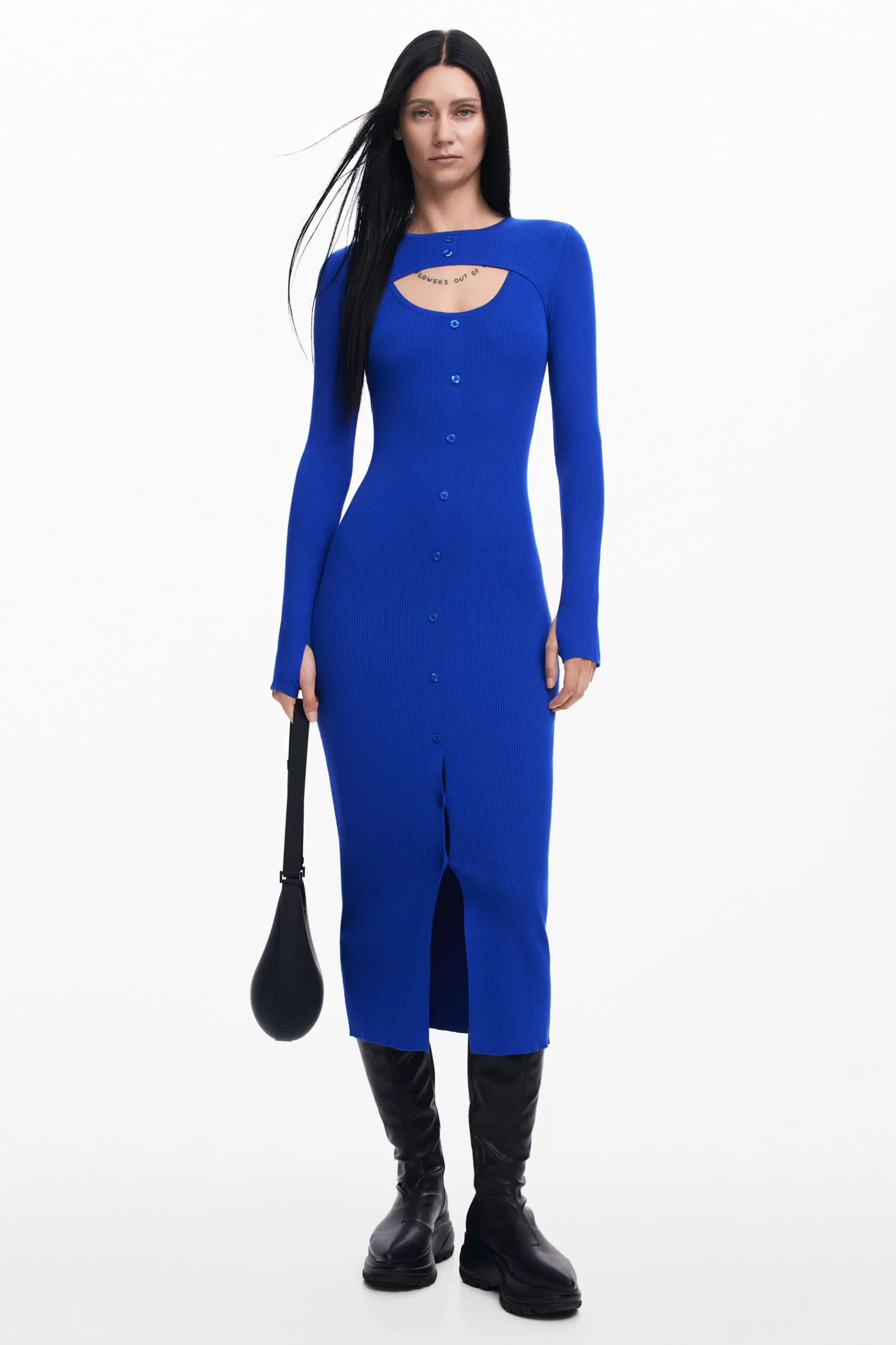 Desigual Vestido cutout Maitrepierre*Mujer Ropa De Punto | Vestidos Y Monos