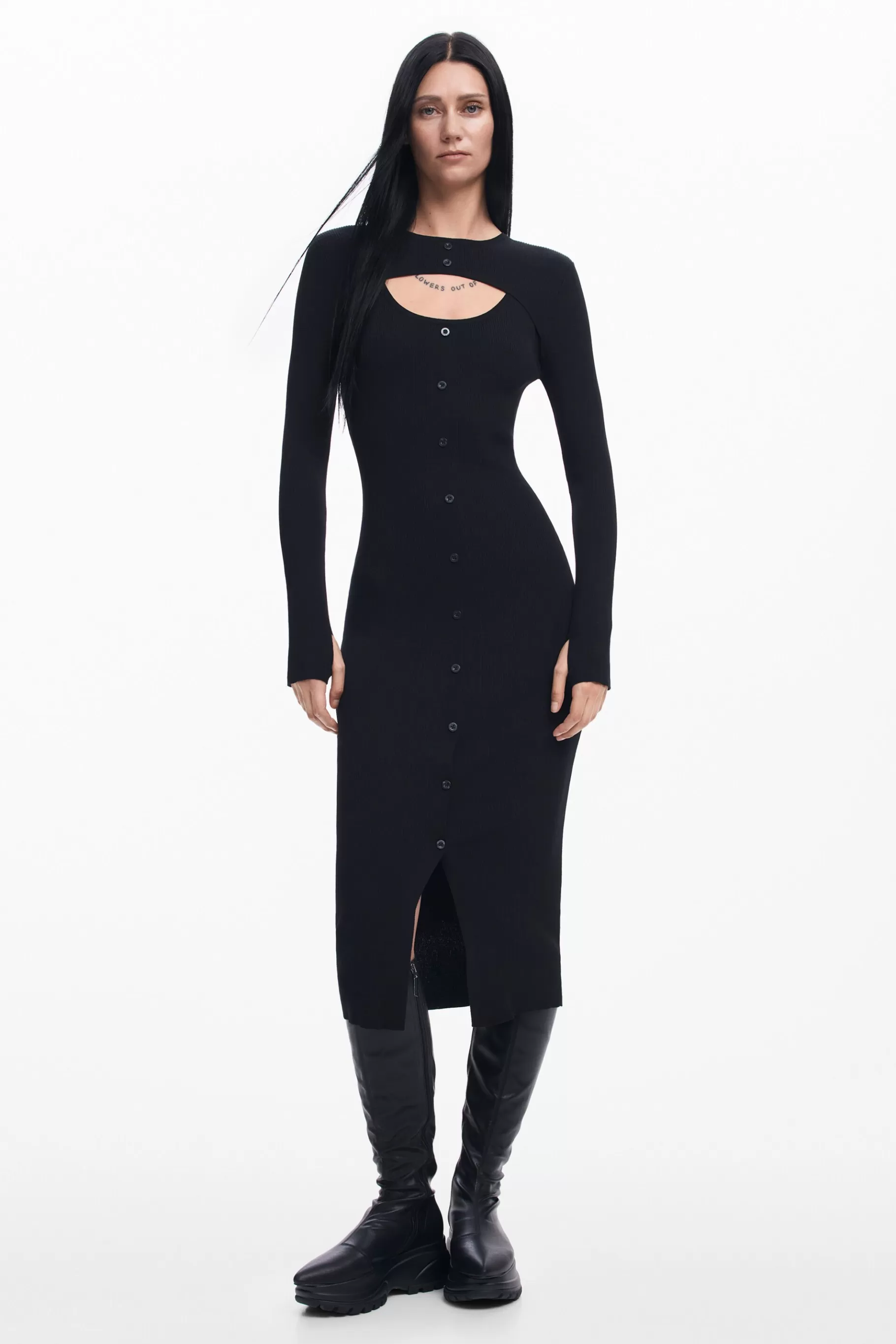 Desigual Vestido cutout Maitrepierre*Mujer Ropa De Punto | Vestidos Y Monos