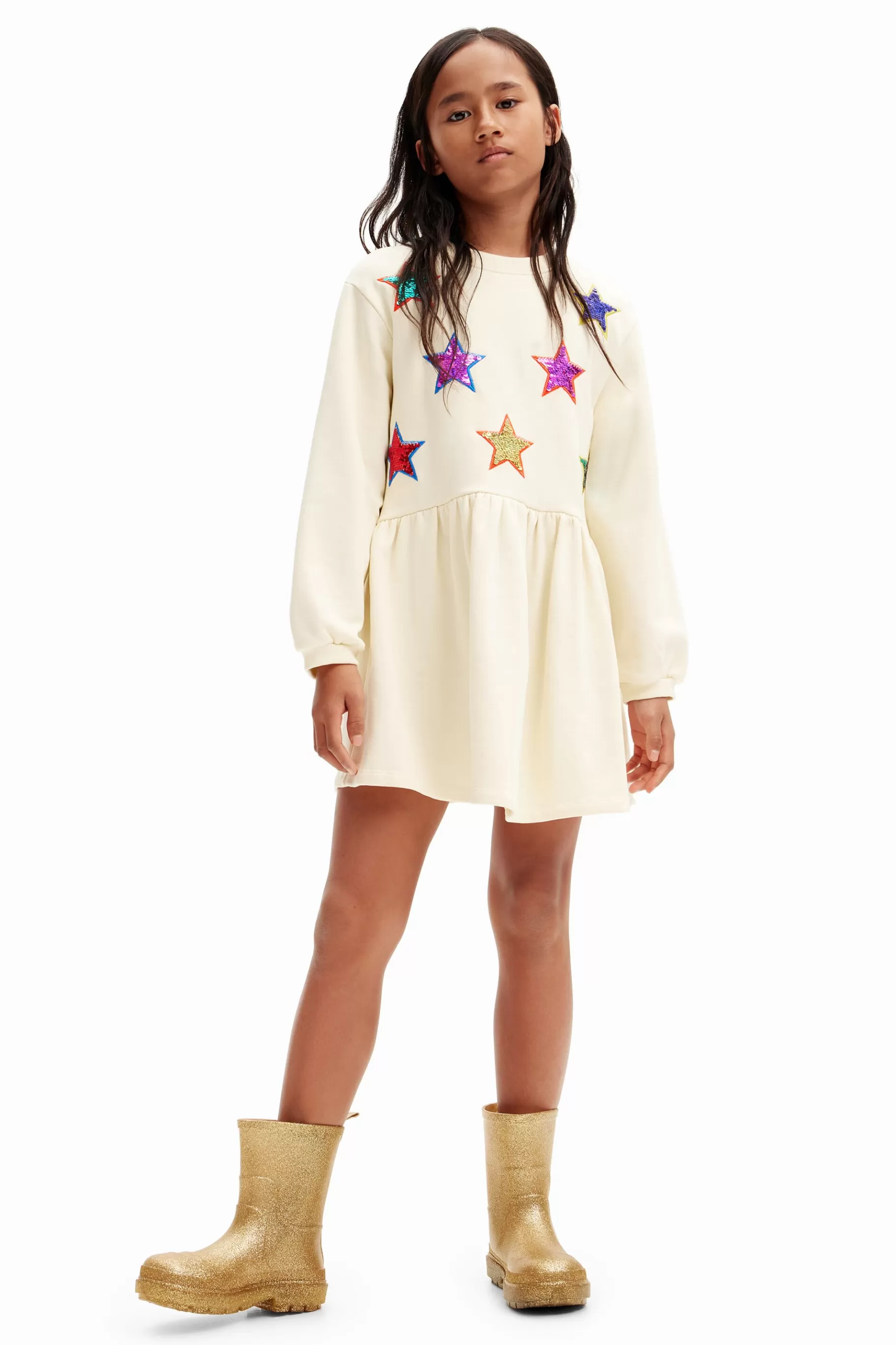 Desigual Vestido estrellas sudadera* Vestidos