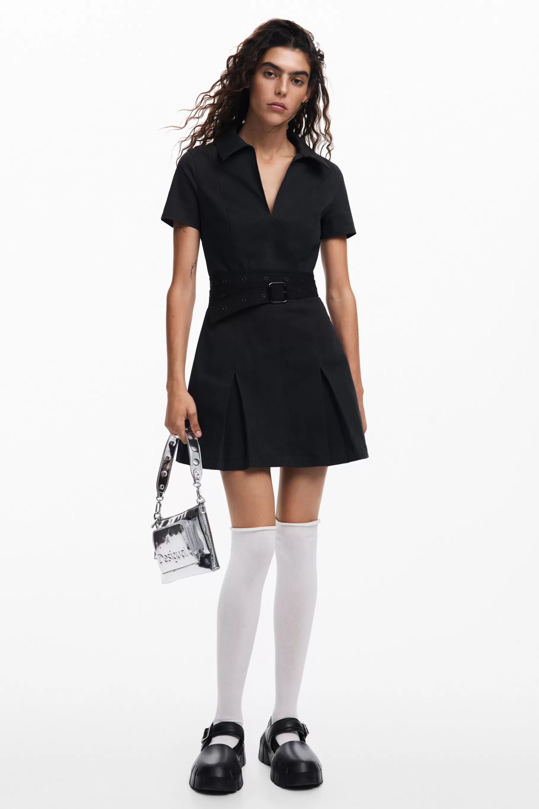 Desigual Vestido falda tablas*Mujer Vestidos Y Monos