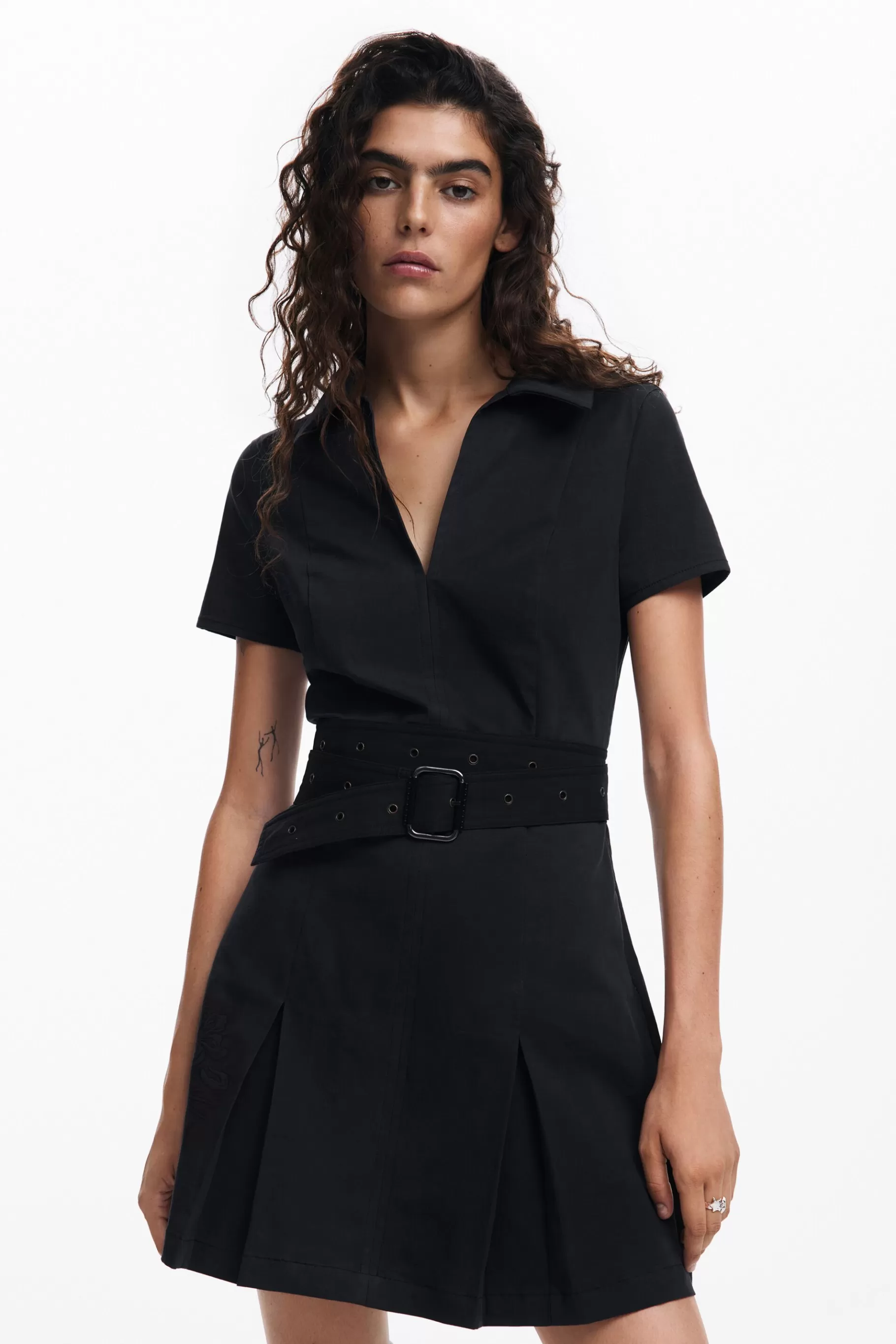 Desigual Vestido falda tablas*Mujer Vestidos Y Monos