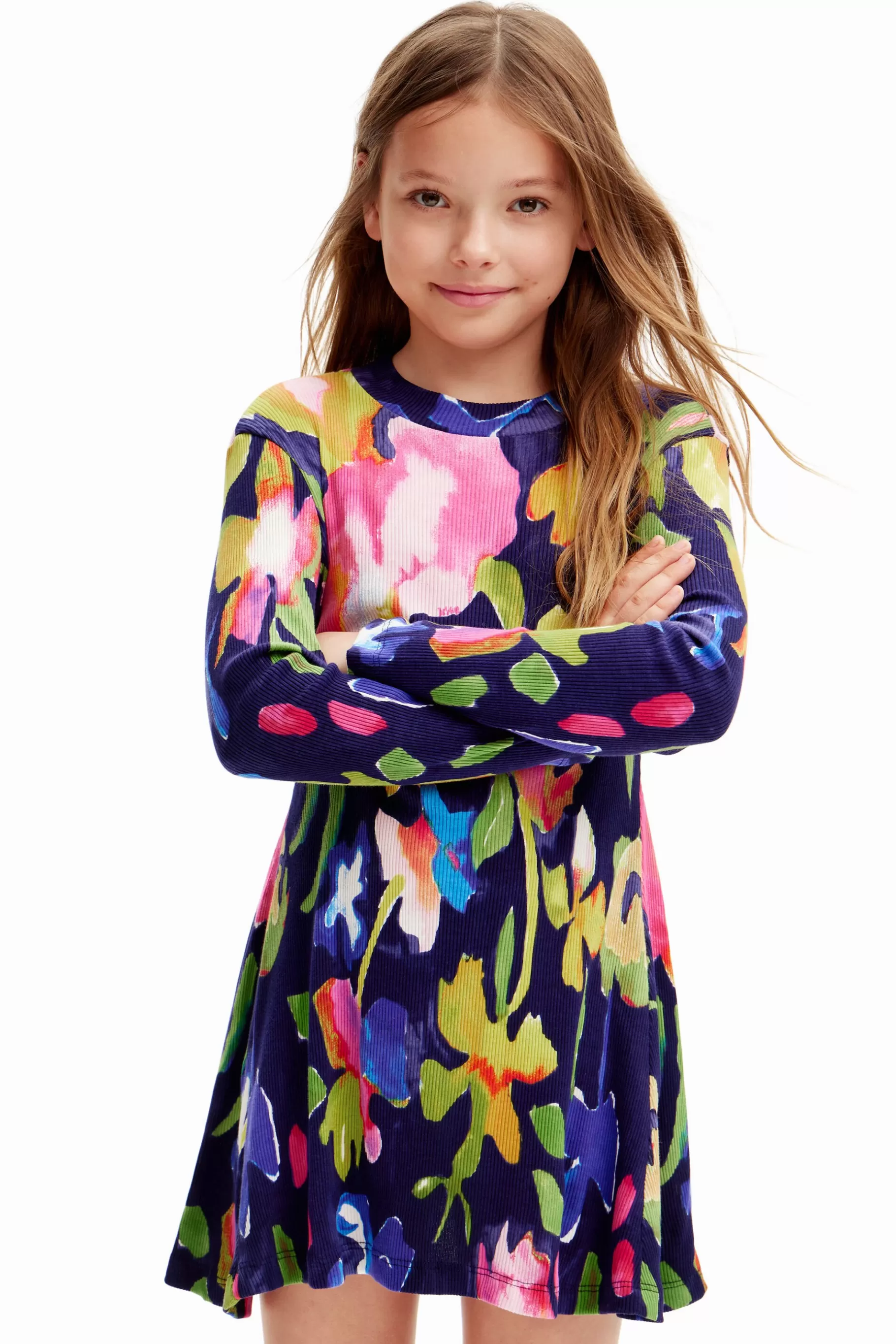 Desigual Vestido flores perkins* Vestidos