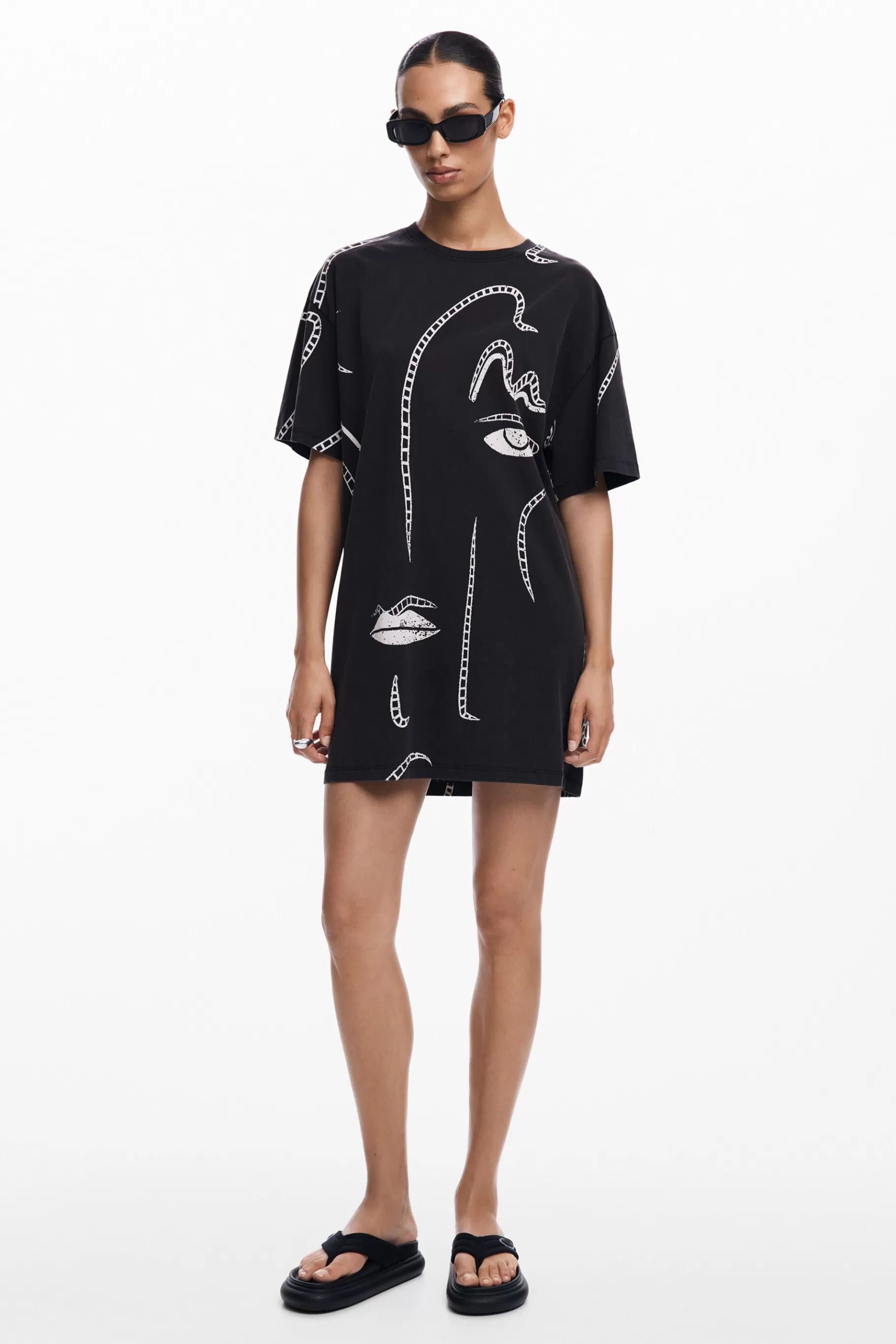 Desigual Vestido ilustraciones*Mujer Vestidos Y Monos