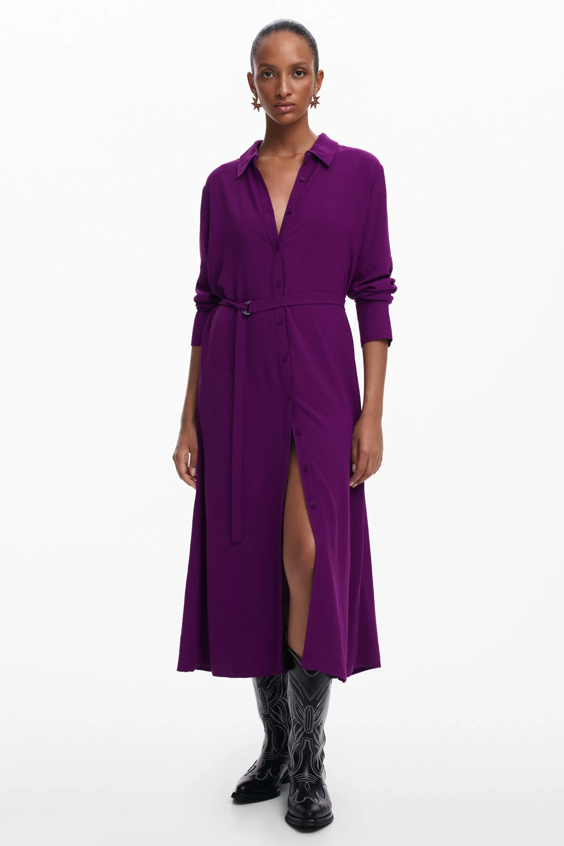 Desigual Vestido largo camisero*Mujer Vestidos Y Monos