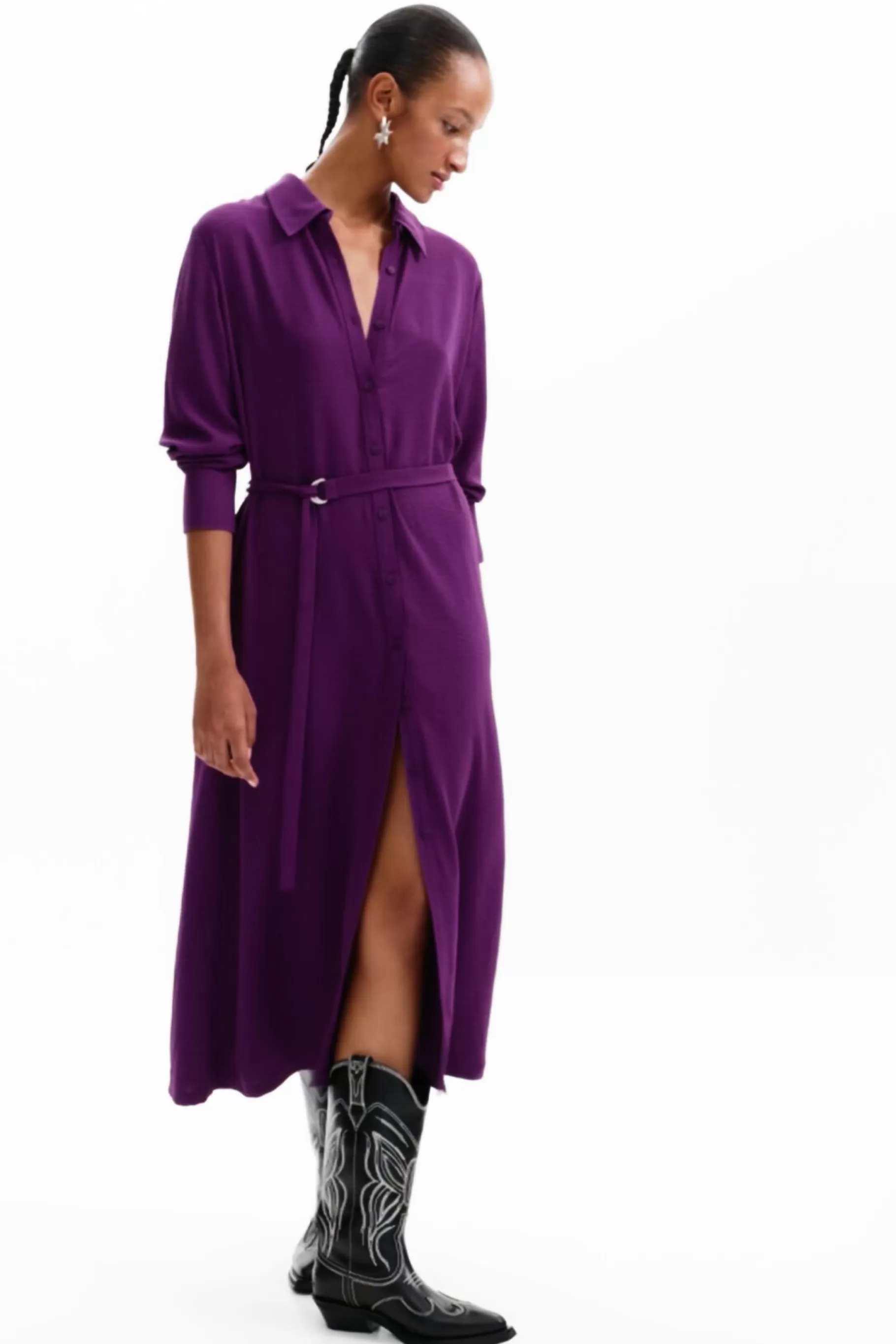 Desigual Vestido largo camisero*Mujer Vestidos Y Monos