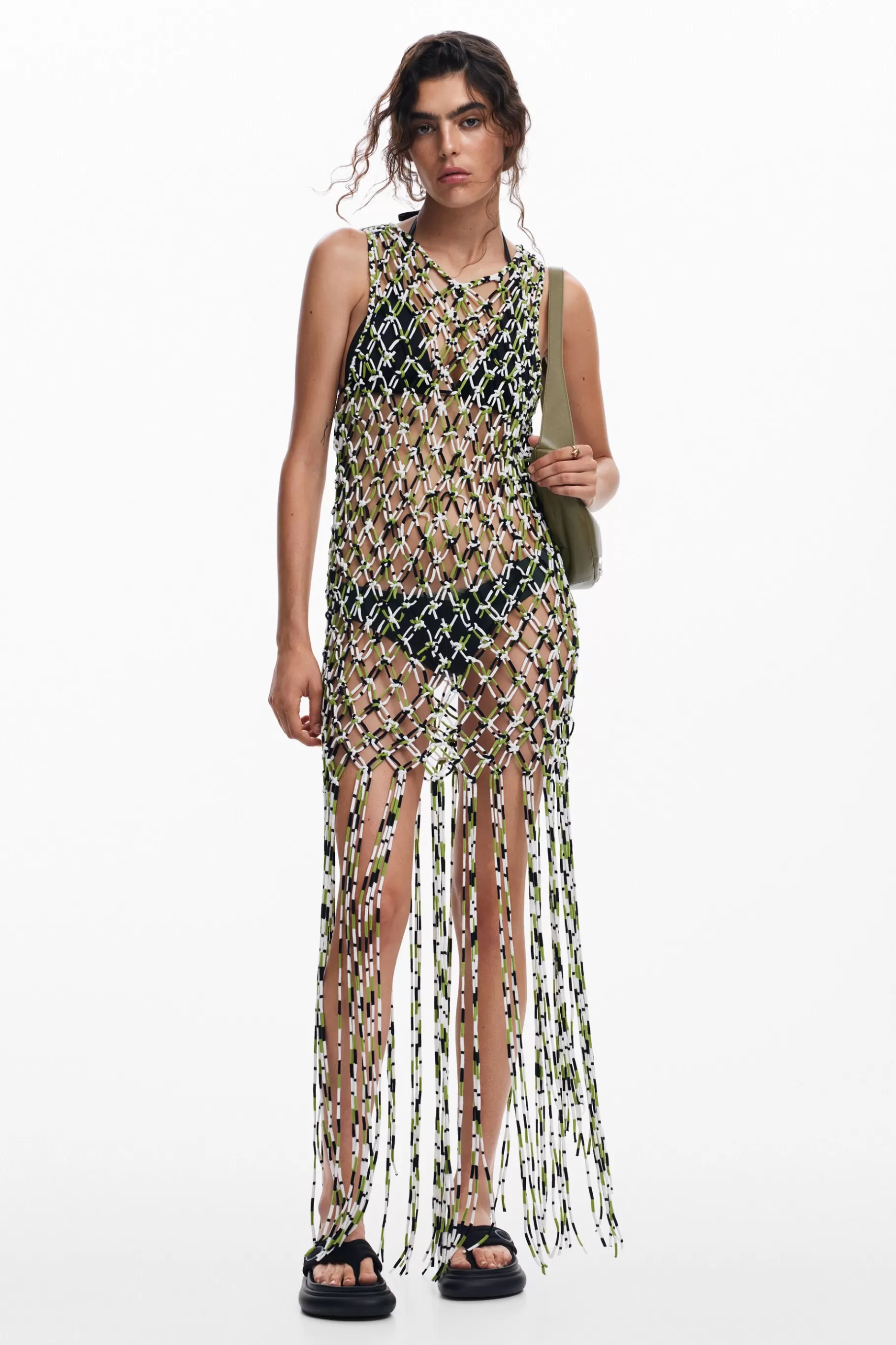 Desigual Vestido malla efecto red*Mujer Vestidos Y Monos