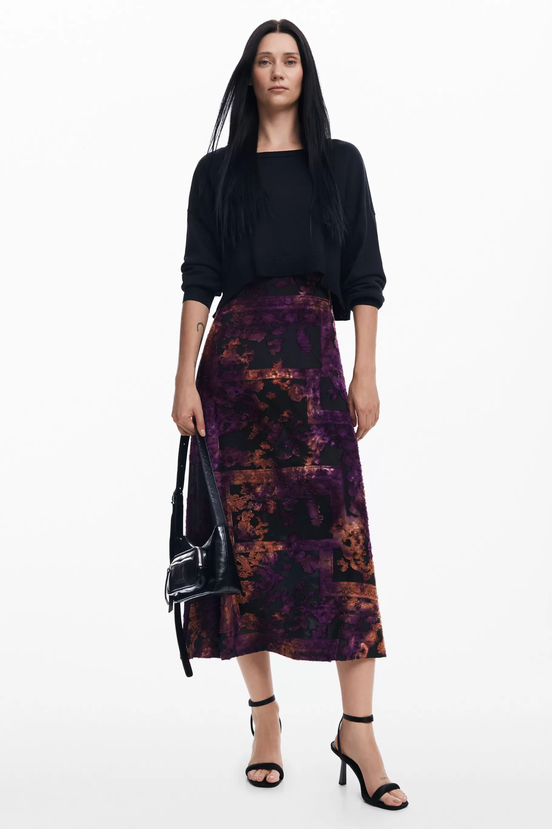 Desigual Vestido midi 2 en 1*Mujer Ropa De Punto | Vestidos Y Monos