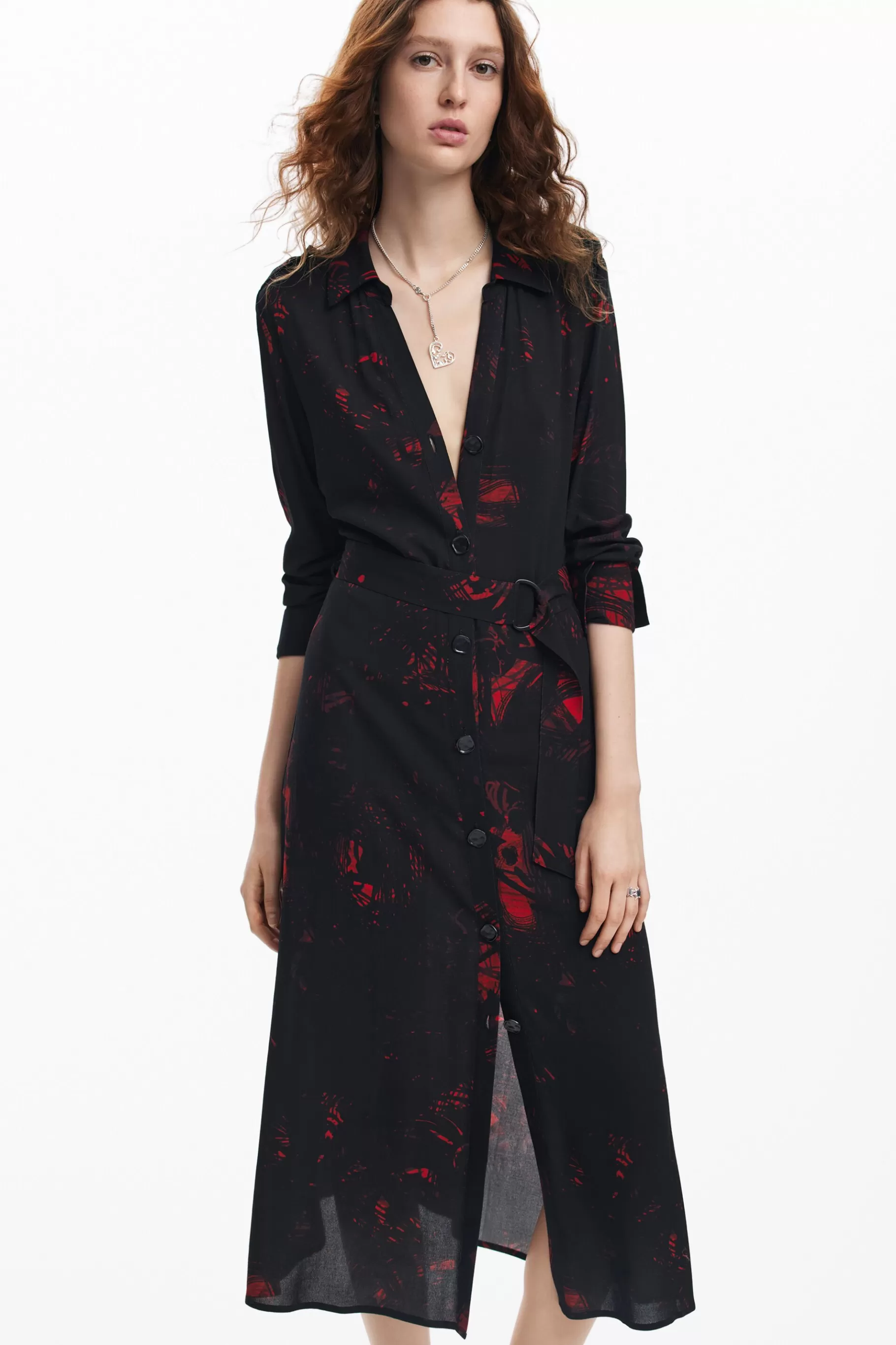 Desigual Vestido midi camisero M. Christian Lacroix*Mujer Vestidos Y Monos