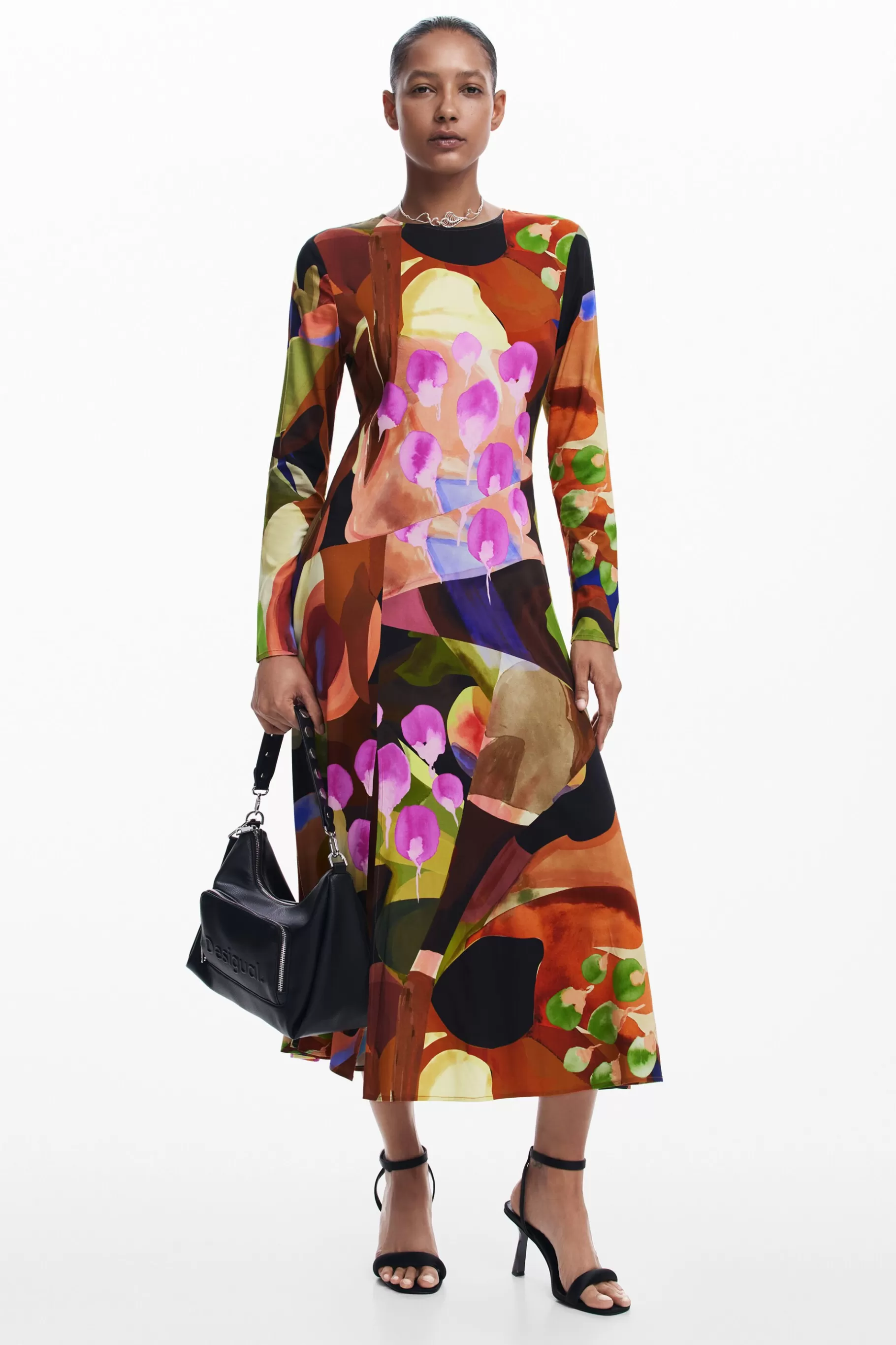 Desigual Vestido midi estampado M. Christian Lacroix*Mujer Vestidos Y Monos