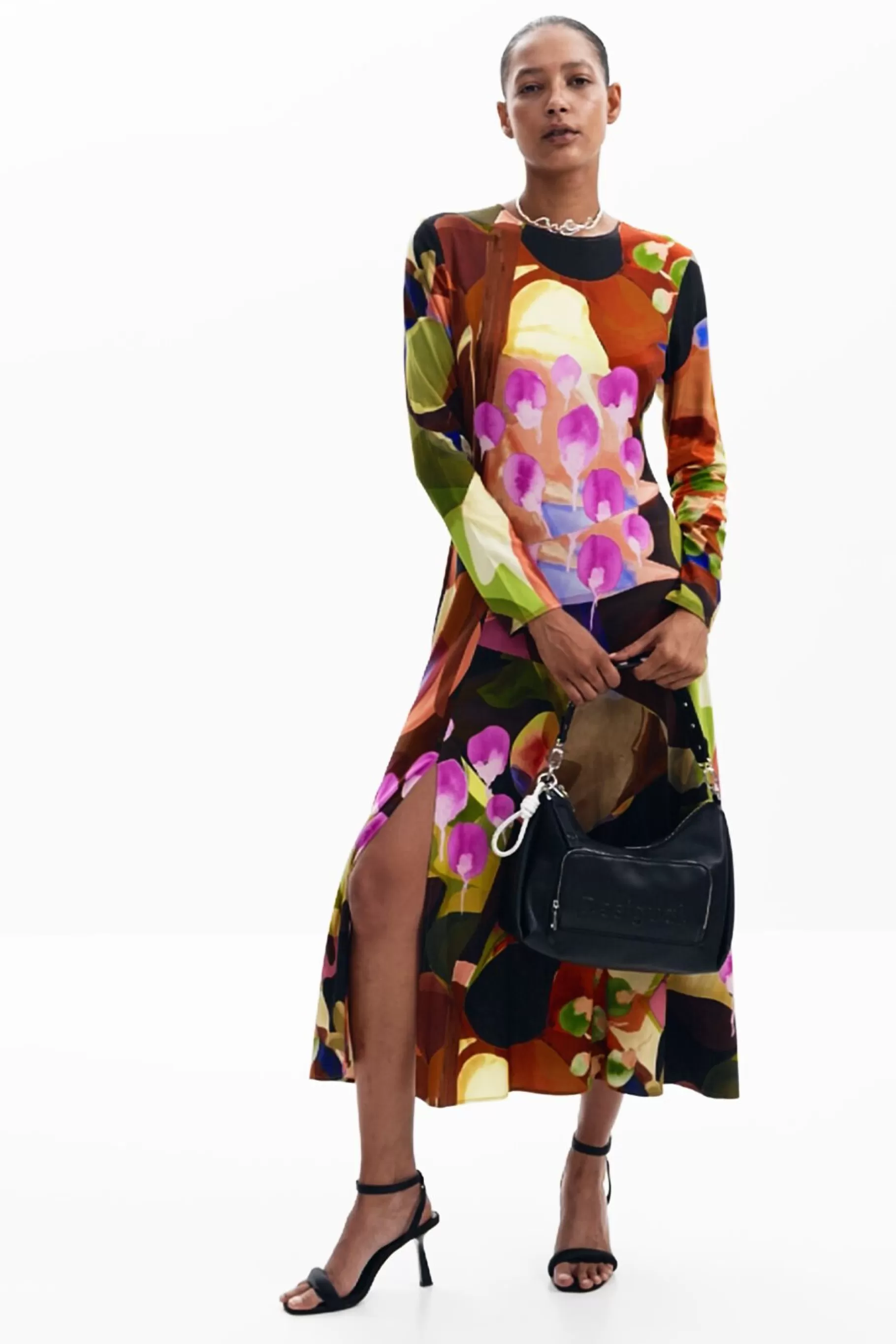 Desigual Vestido midi estampado M. Christian Lacroix*Mujer Vestidos Y Monos