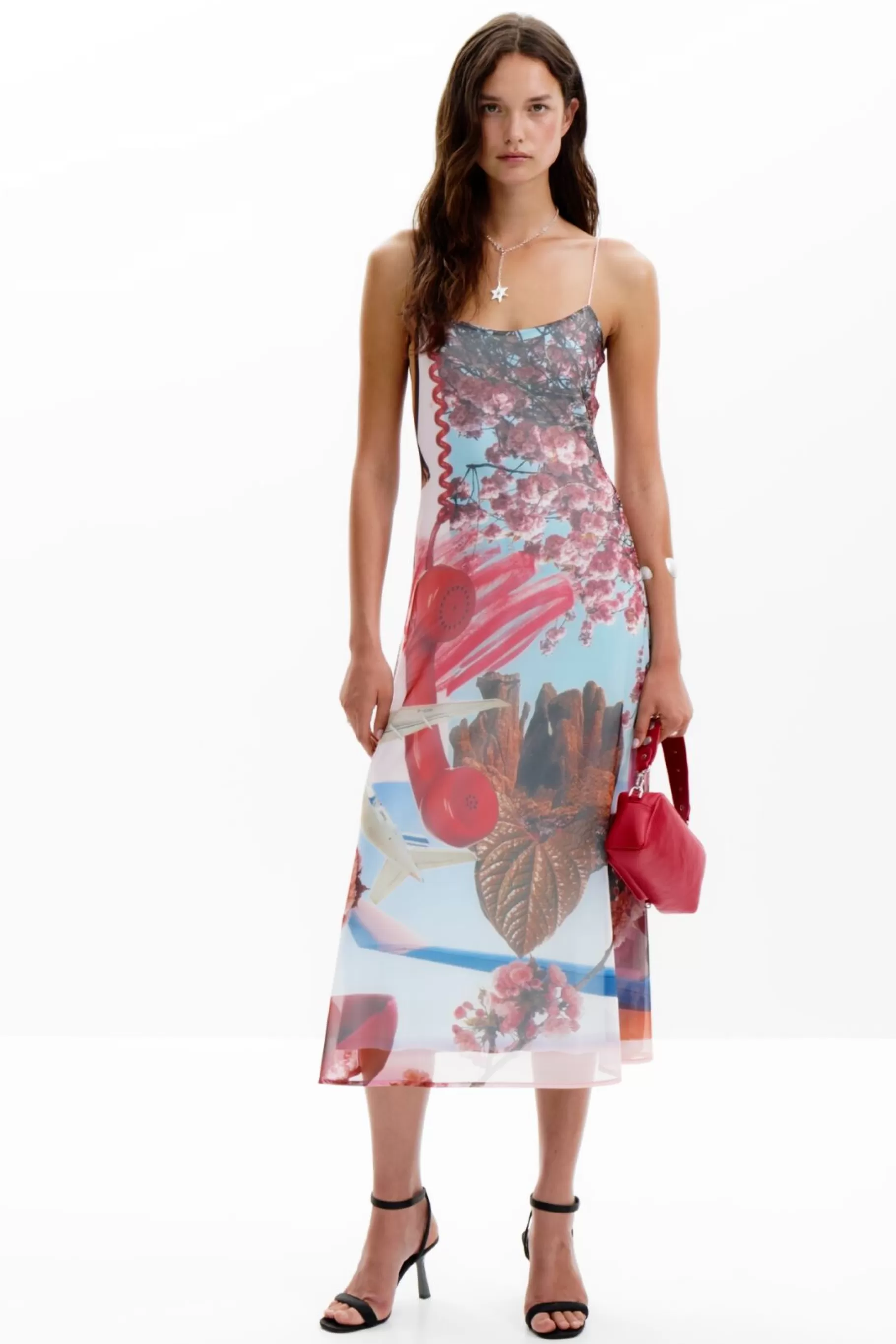 Desigual Vestido midi estampado M. Christian Lacroix*Mujer Vestidos Y Monos