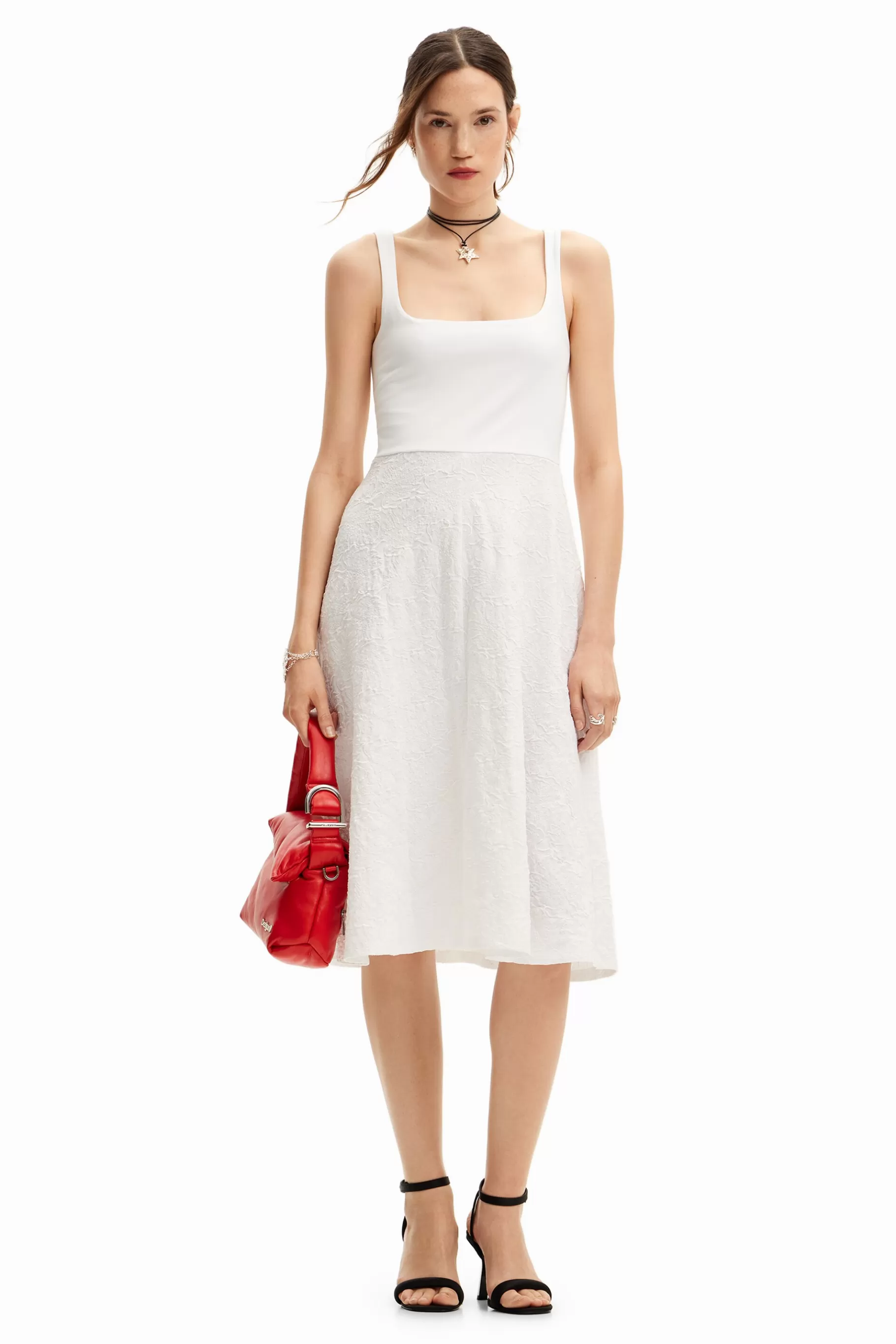 Desigual Vestido midi evasé*Mujer Vestidos Y Monos