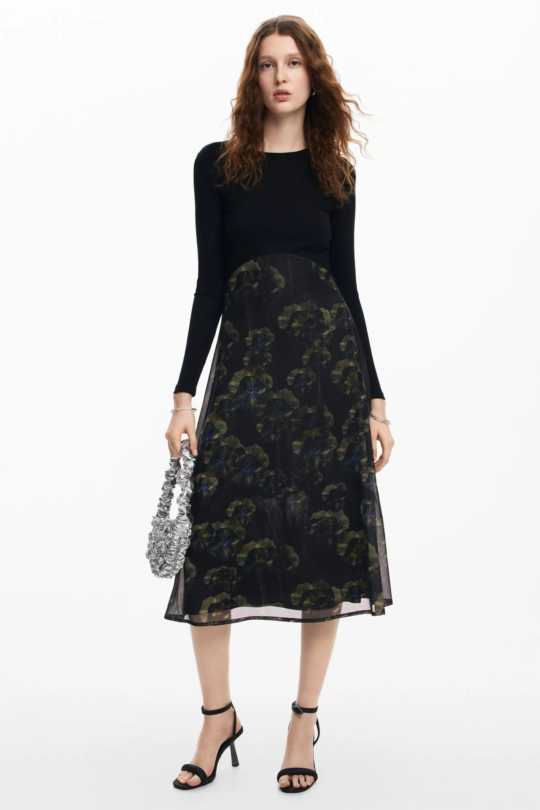 Desigual Vestido midi floral M. Christian Lacroix*Mujer Vestidos Y Monos