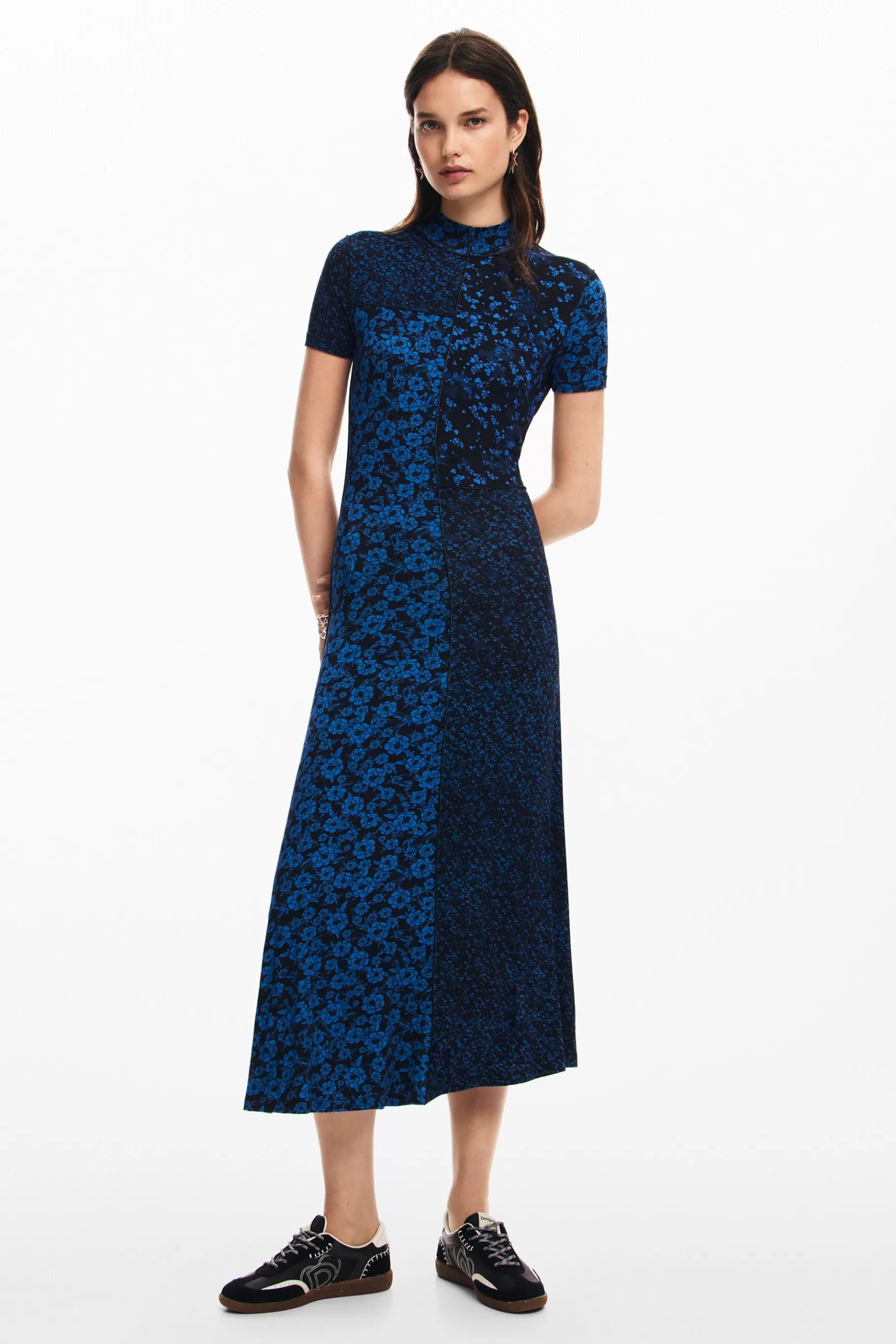 Desigual Vestido midi flores*Mujer Vestidos Y Monos