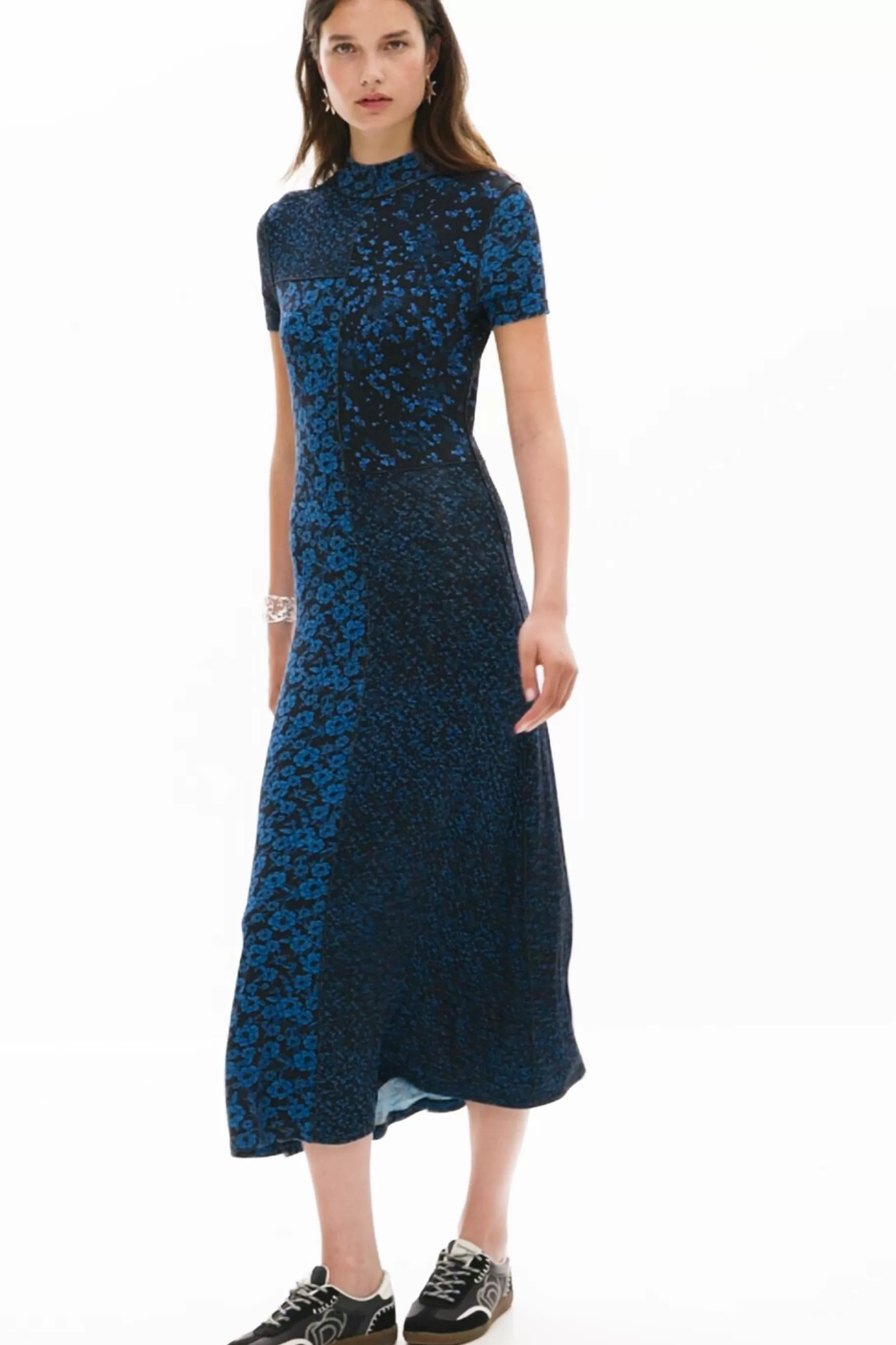 Desigual Vestido midi flores*Mujer Vestidos Y Monos