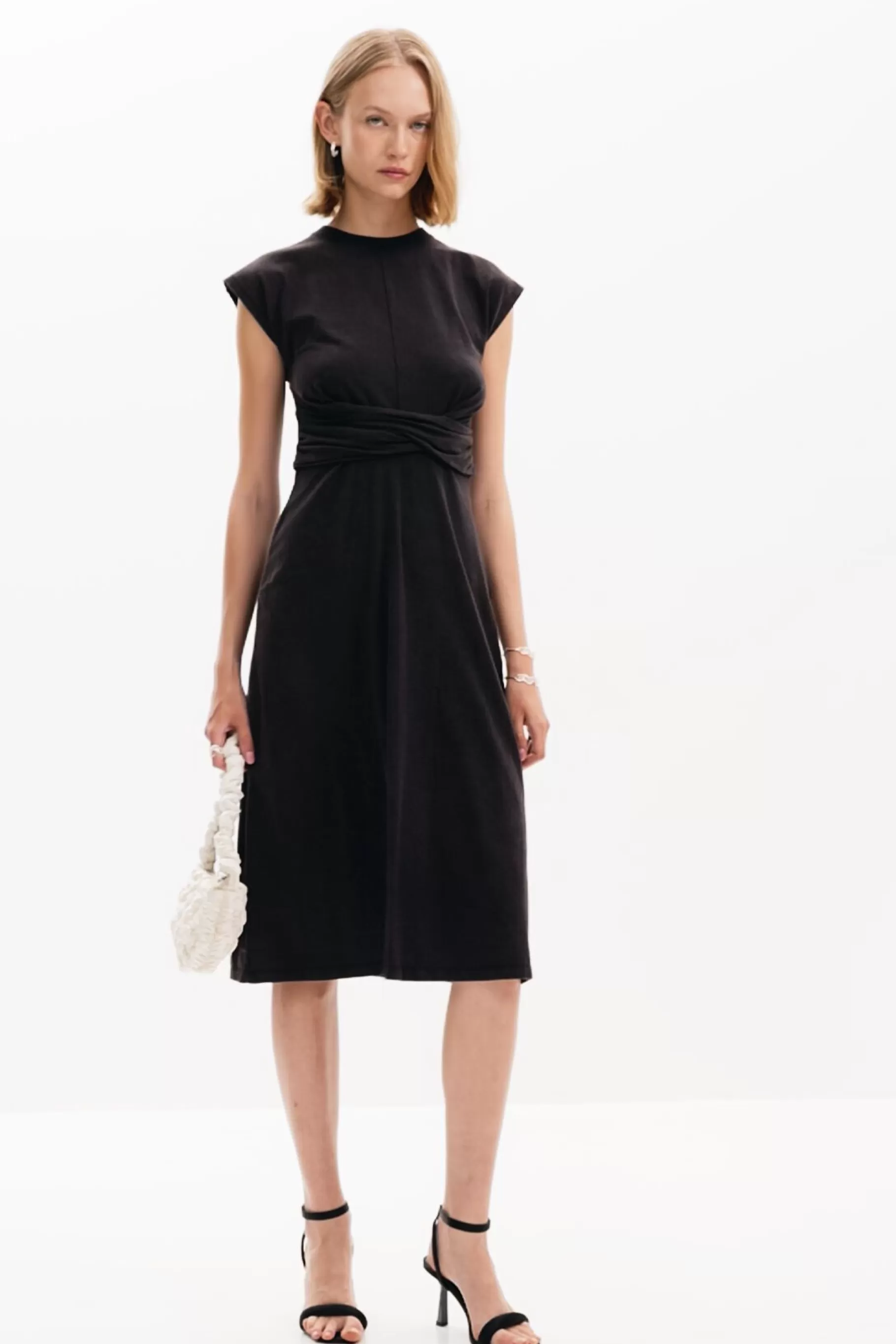 Desigual Vestido midi frunces*Mujer Vestidos Y Monos