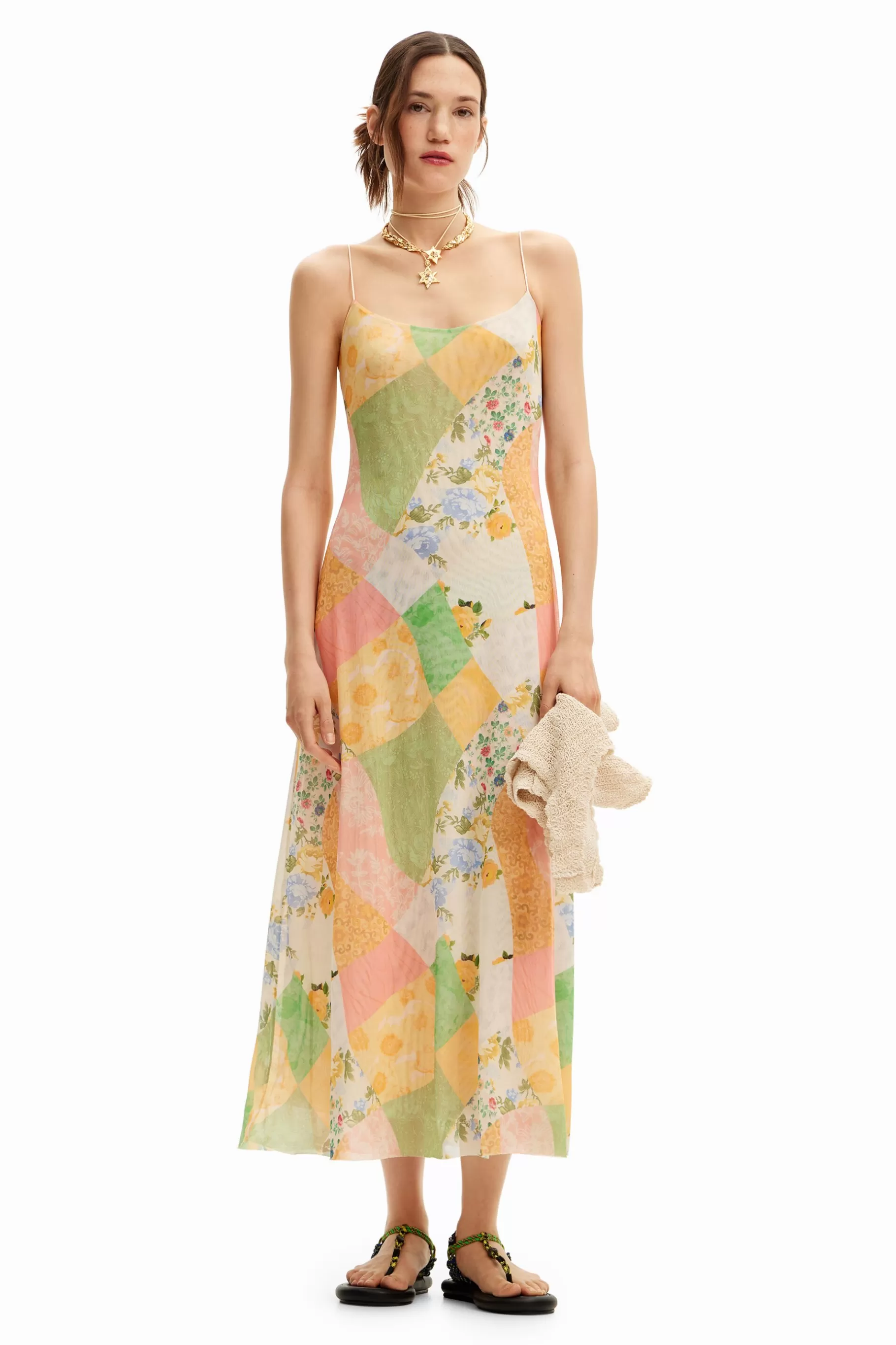 Desigual Vestido midi híbrido*Mujer Vestidos Y Monos