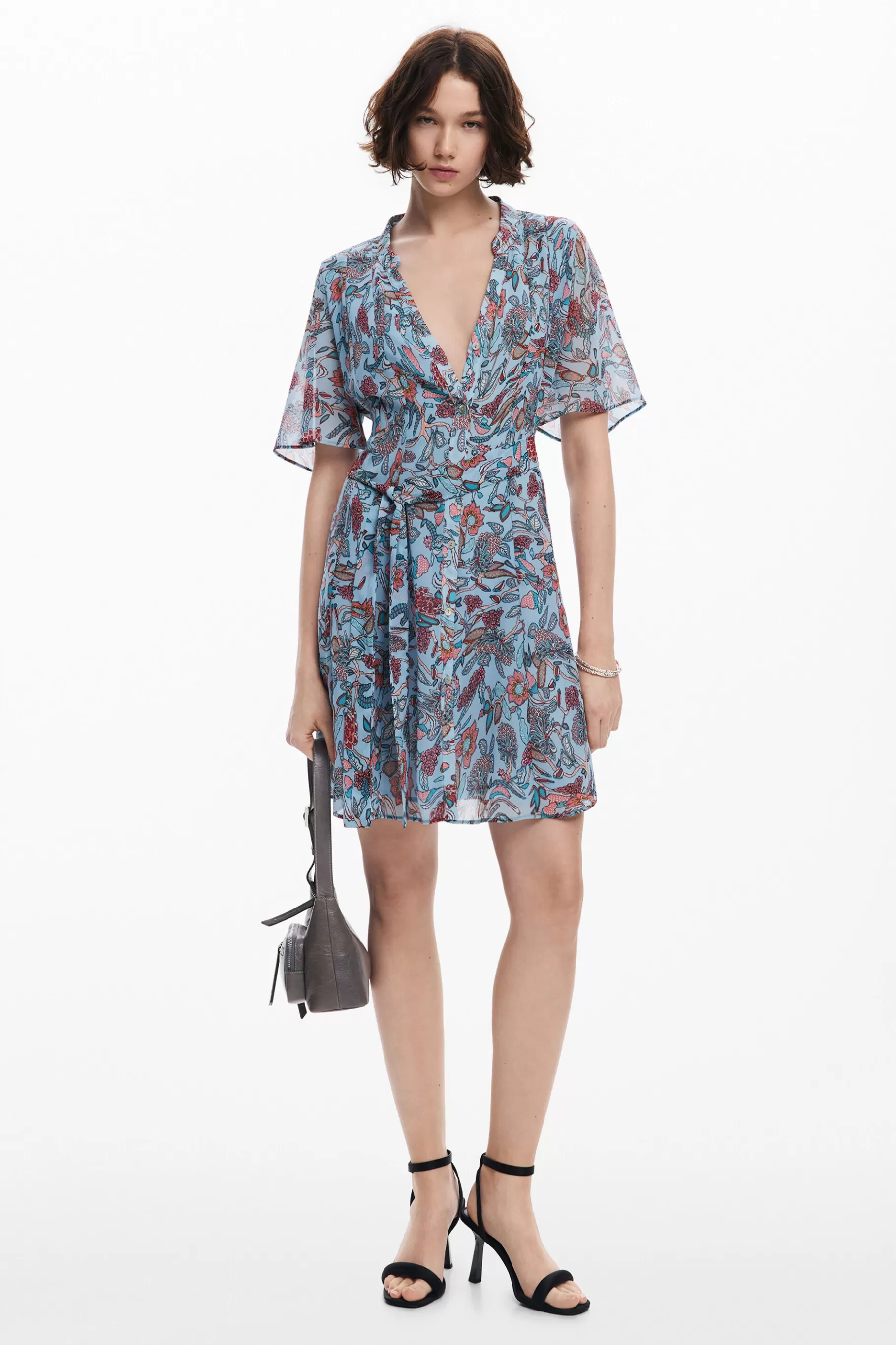 Desigual Vestido midi motivos florales*Mujer Vestidos Y Monos