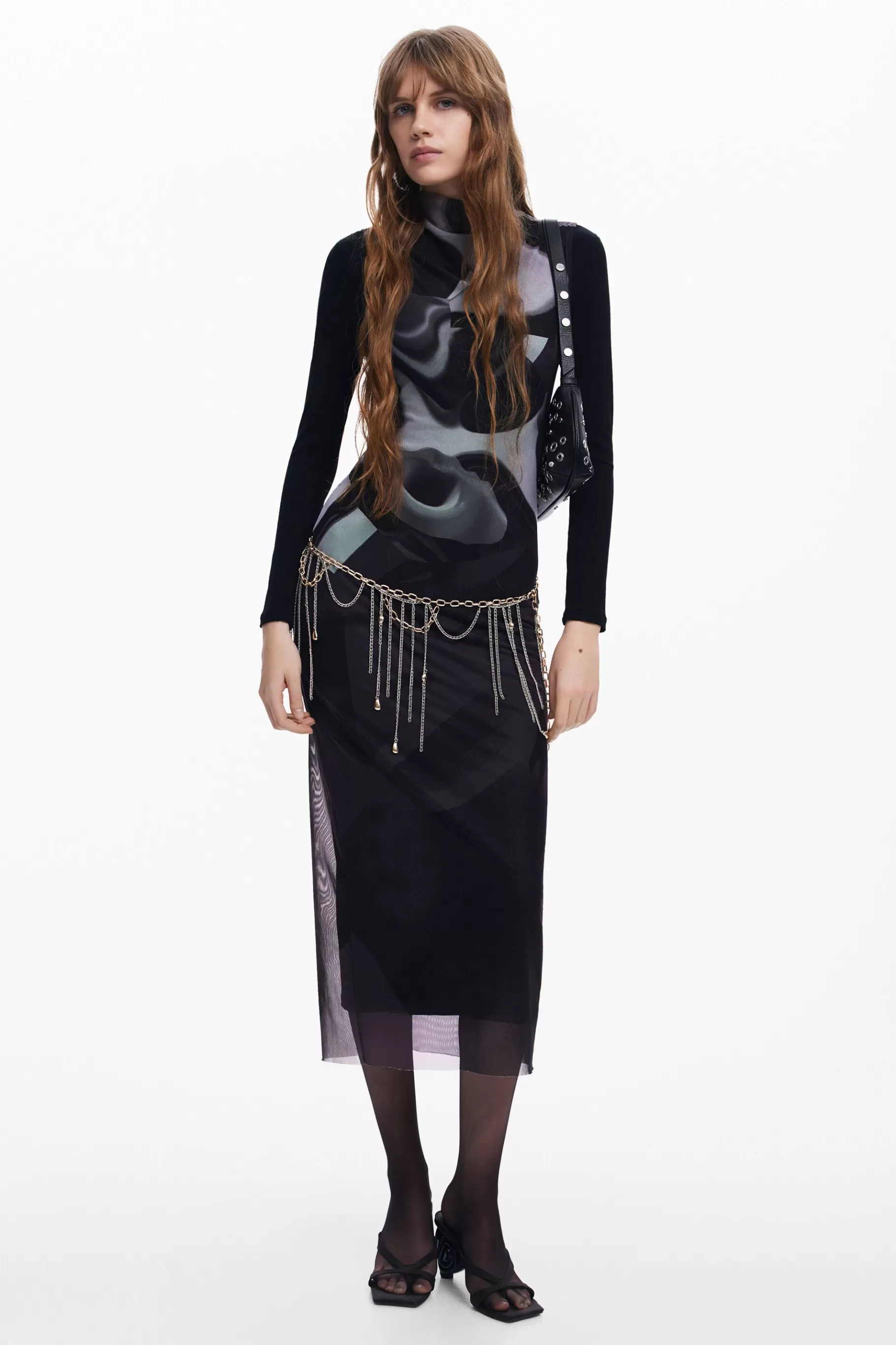 Desigual Vestido midi multiposición*Mujer Ropa De Punto | Vestidos Y Monos