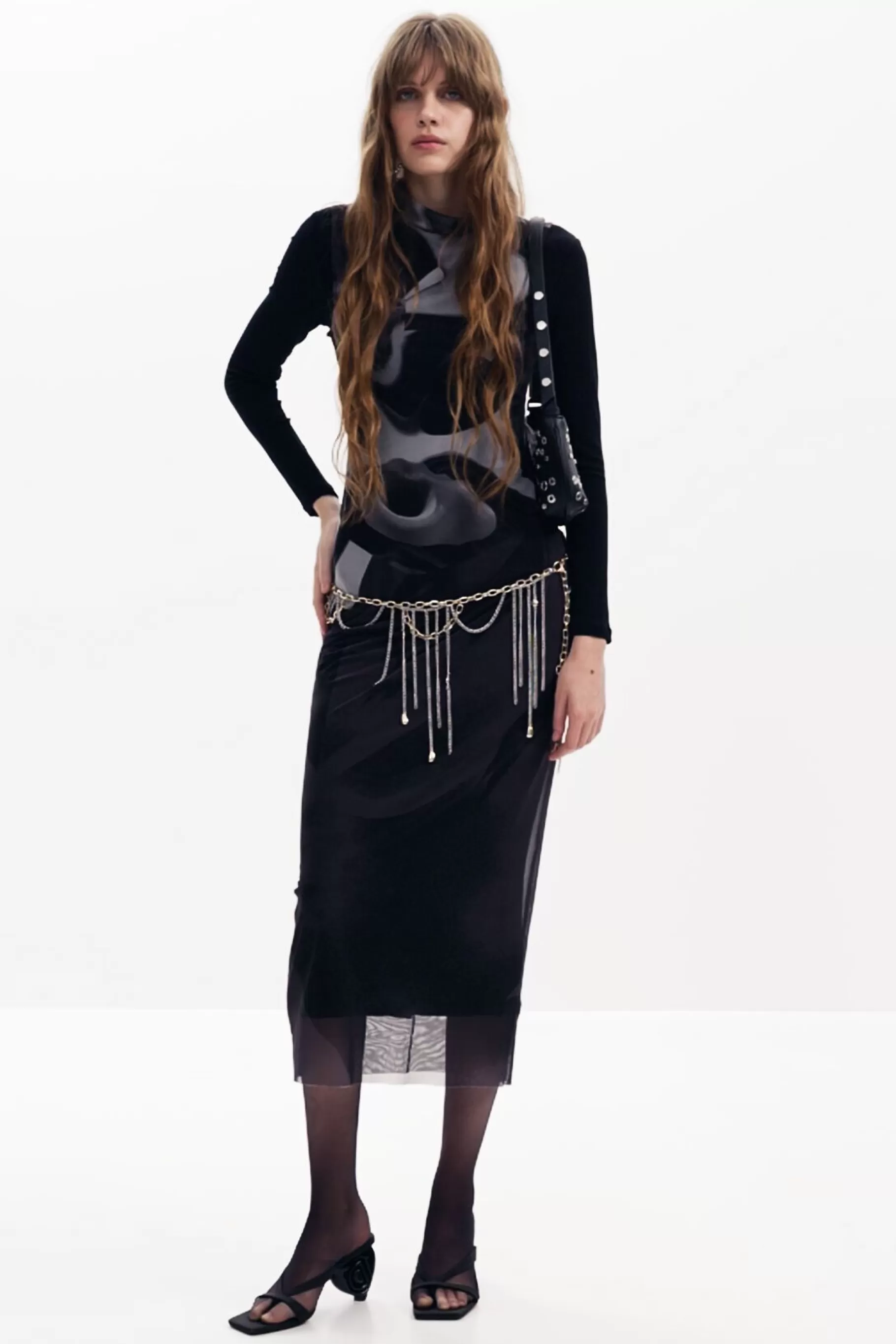 Desigual Vestido midi multiposición*Mujer Ropa De Punto | Vestidos Y Monos