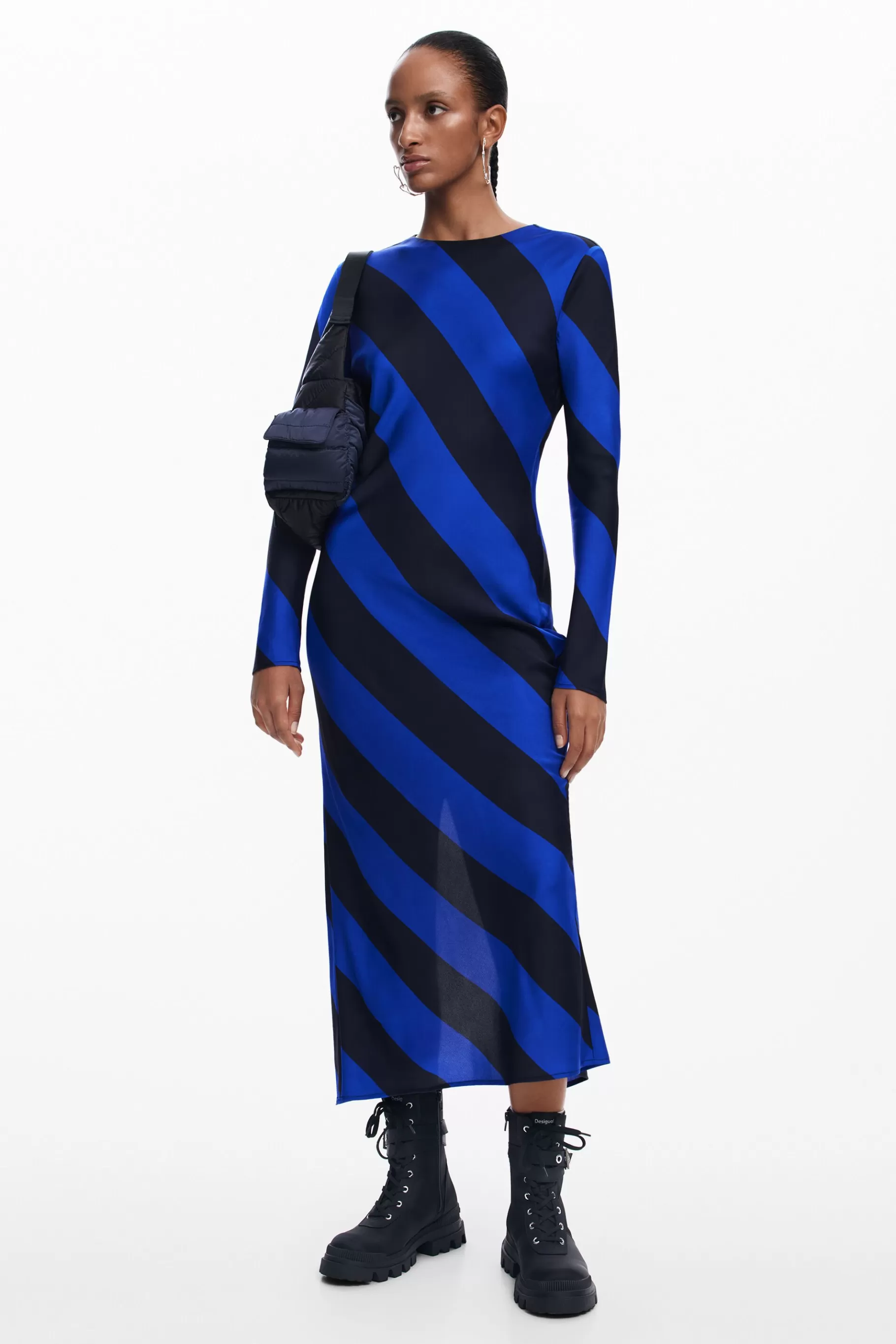 Desigual Vestido midi rayas*Mujer Vestidos Y Monos