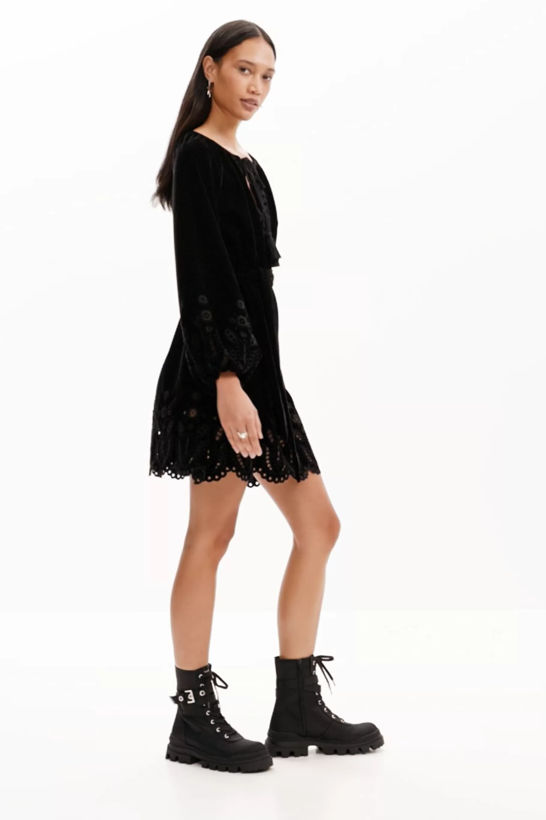 Desigual Vestido mini bordados*Mujer Vestidos Y Monos