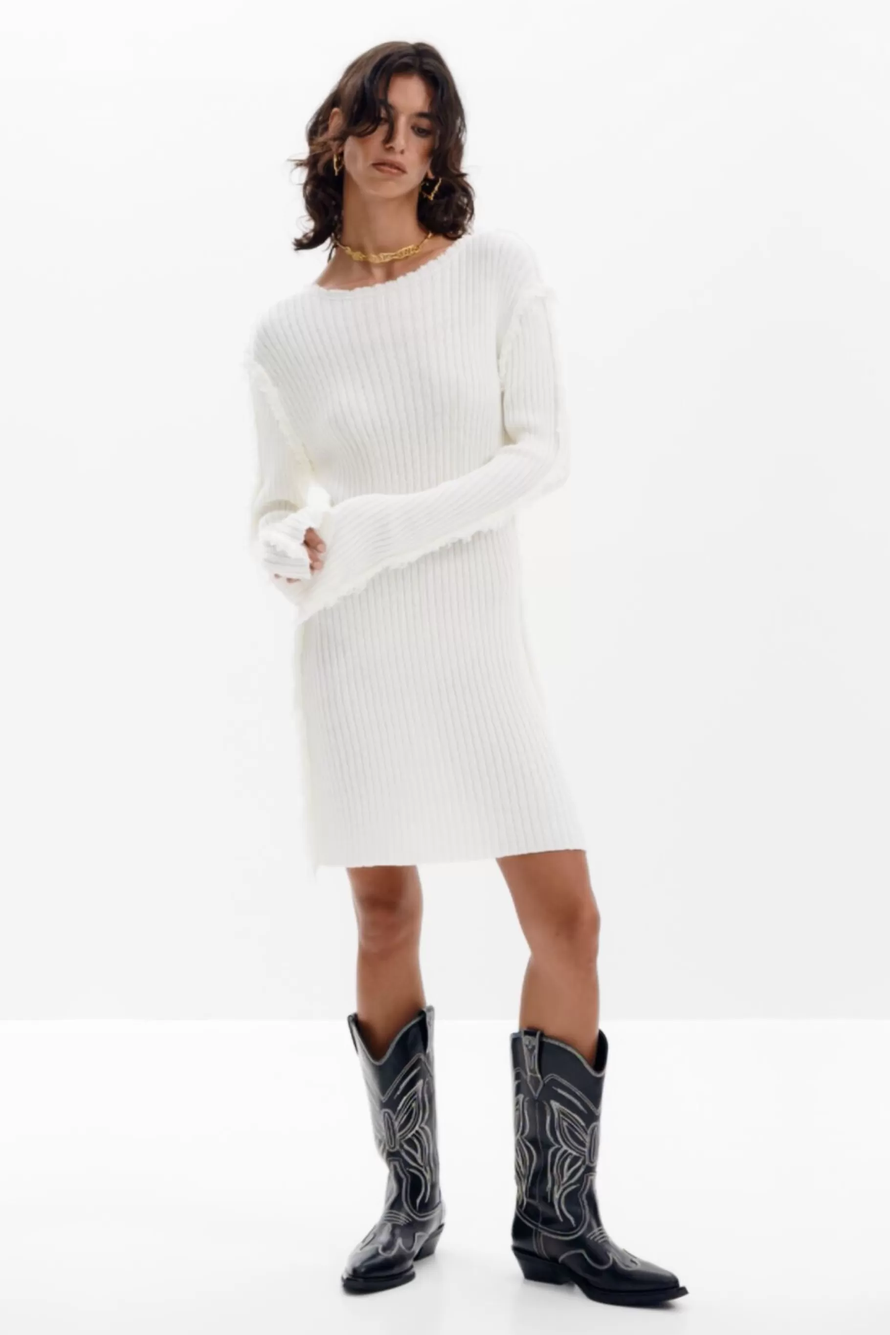 Desigual Vestido punto canalé*Mujer Ropa De Punto | Vestidos Y Monos