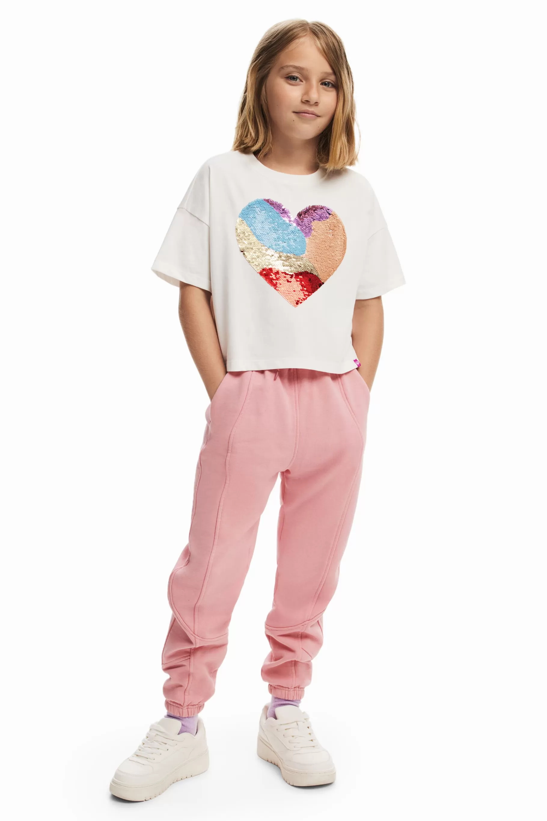 Desigual Vestido rayas corazón* Camisetas Y Camisas