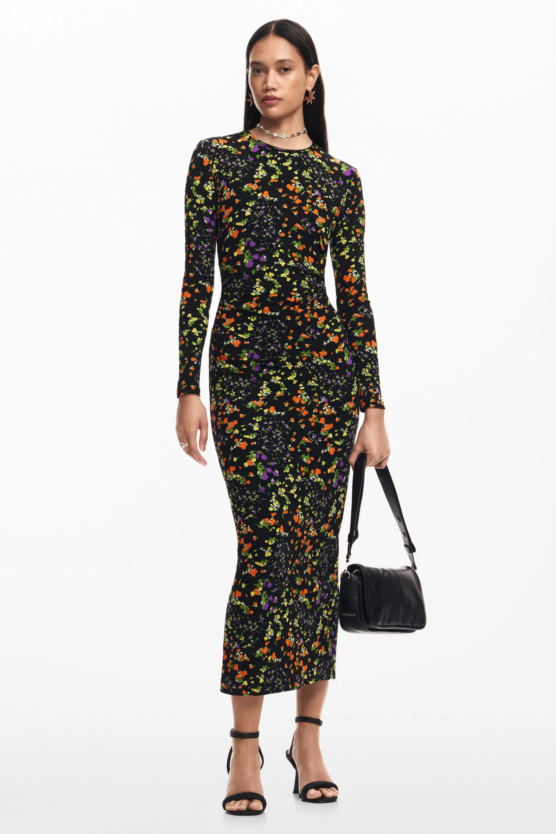 Desigual Vestido slim flores*Mujer Vestidos Y Monos