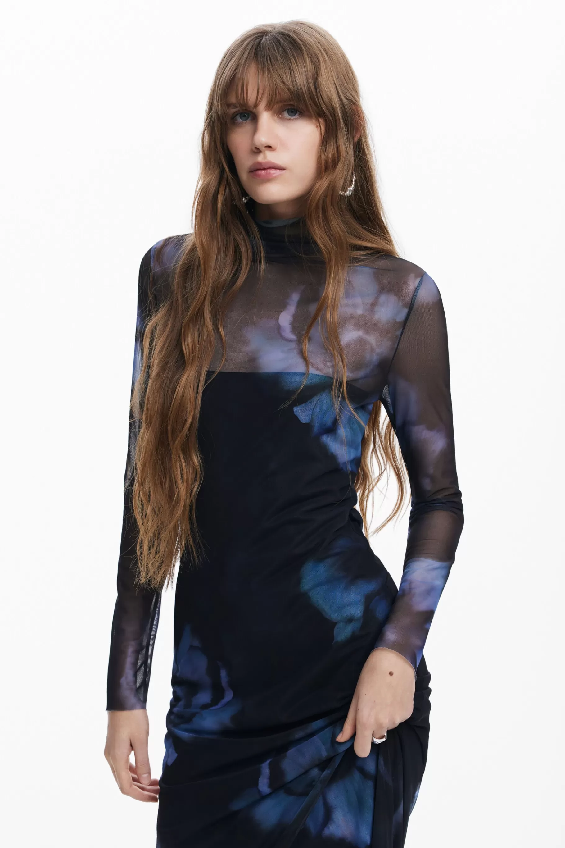Desigual Vestido slim flores*Mujer Vestidos Y Monos